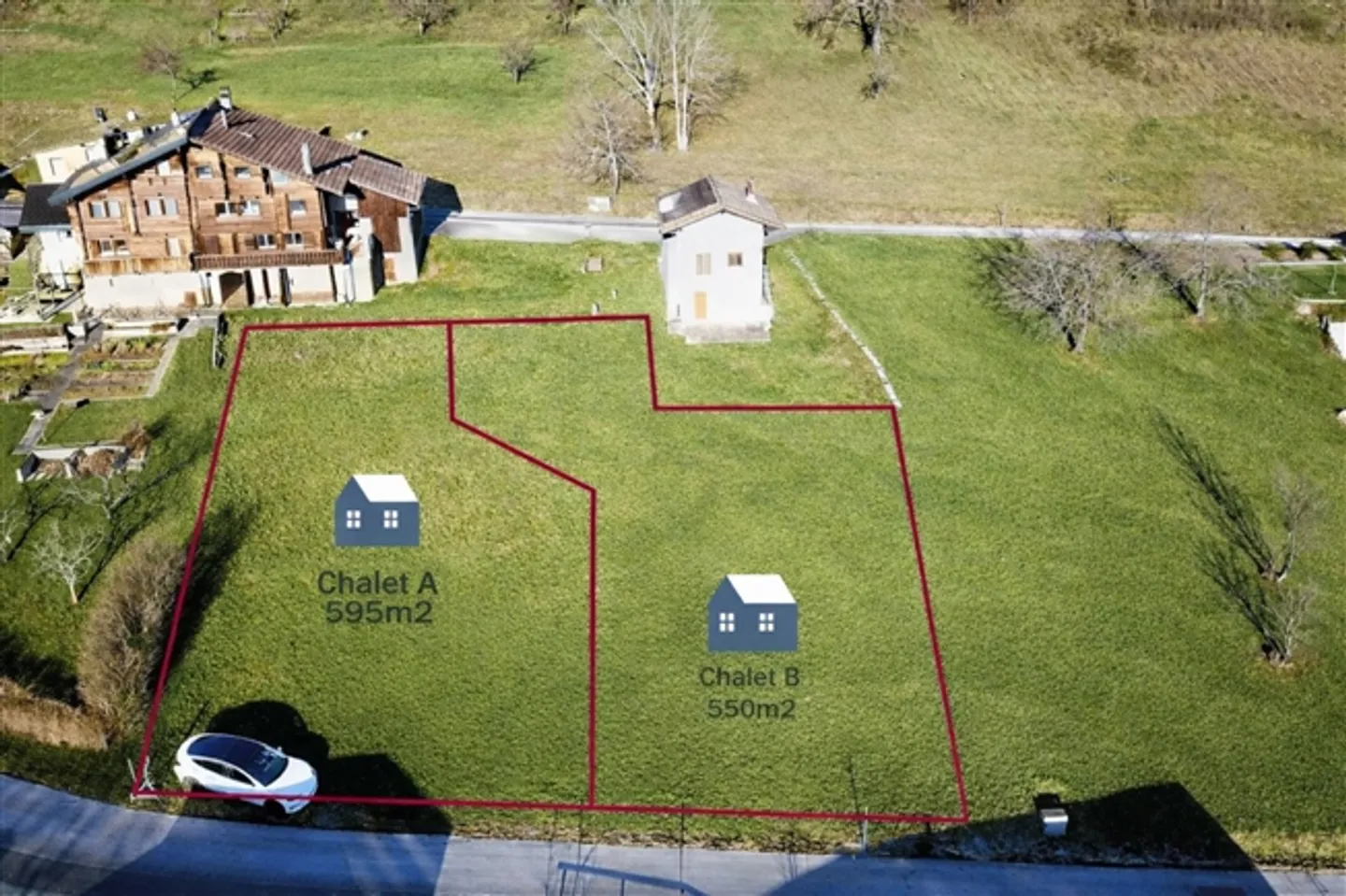 Projet - Nouveau Chalet en Pin Suisse (A) avec Permis de Construire - Photo 7 sur 9