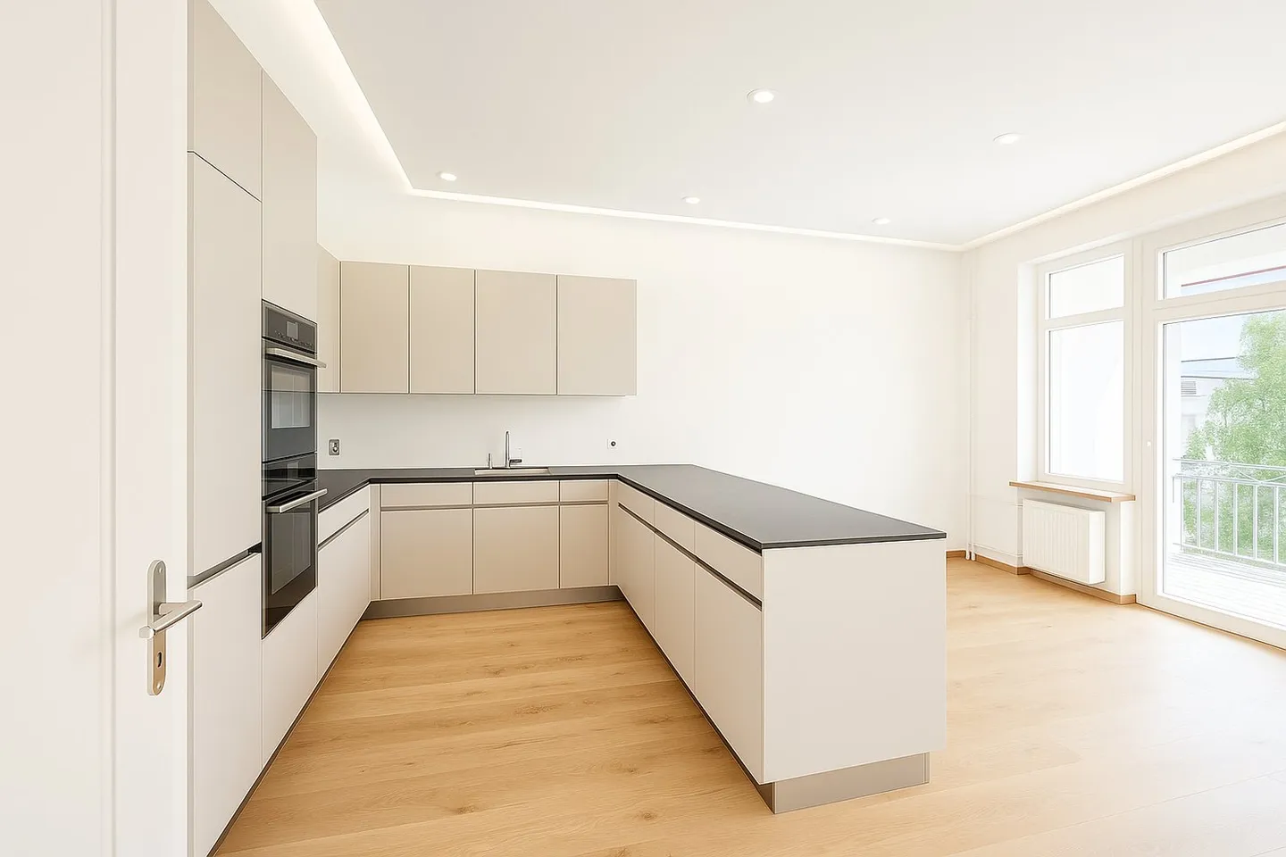 Première location d'un appartement de 5 pièces de rêve dans un ancien bâtiment après rénovation complète - Photo 2 sur 17