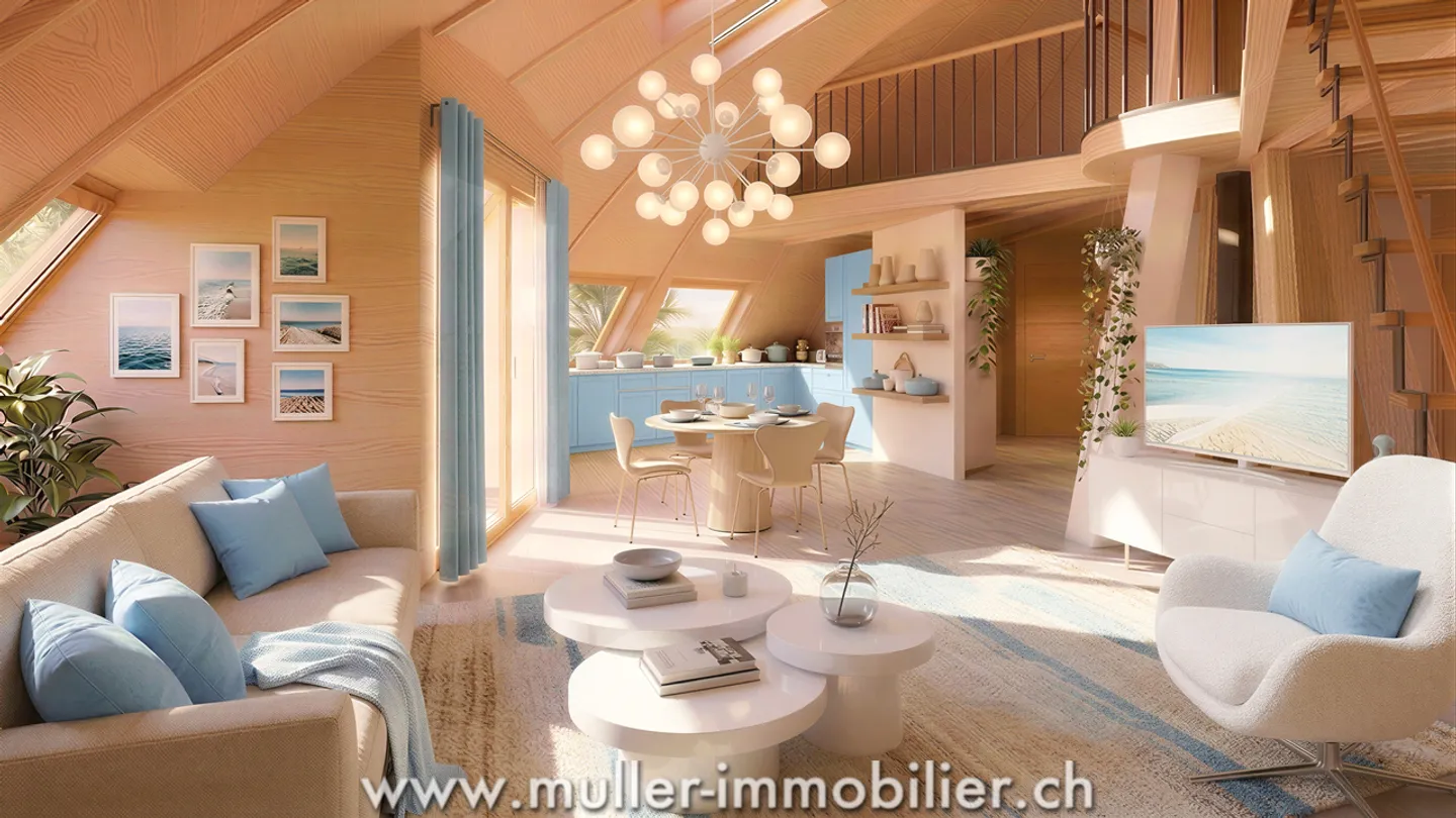 Domespace House for Sale, 10 Minutes from Romont - Photo 7 of 12