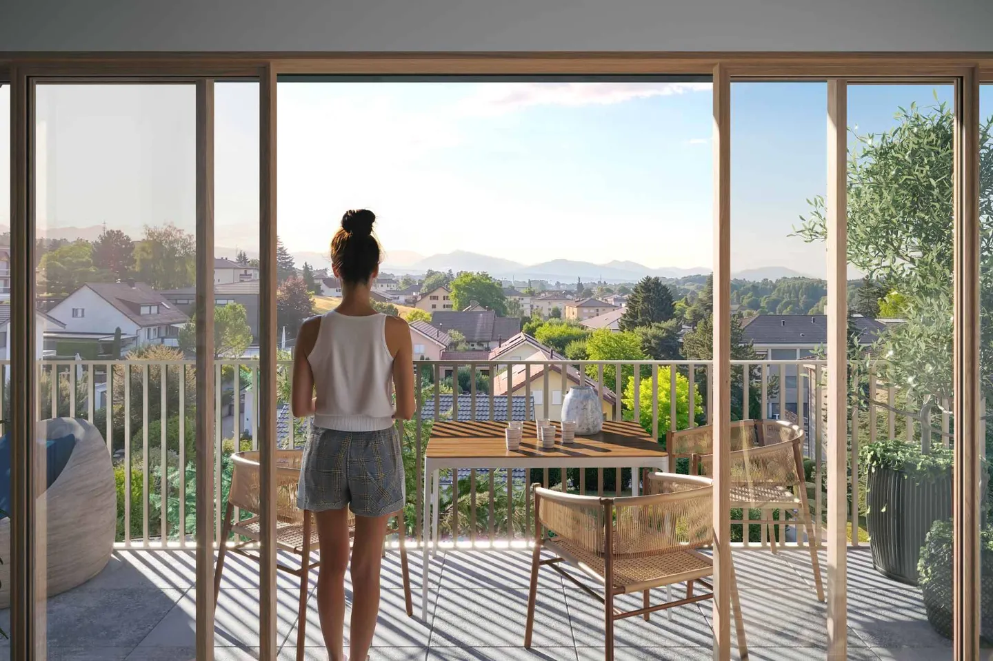 NEW 4.5-room apartment on the 1st floor with spacious balcony and private garden - Photo 5 of 7