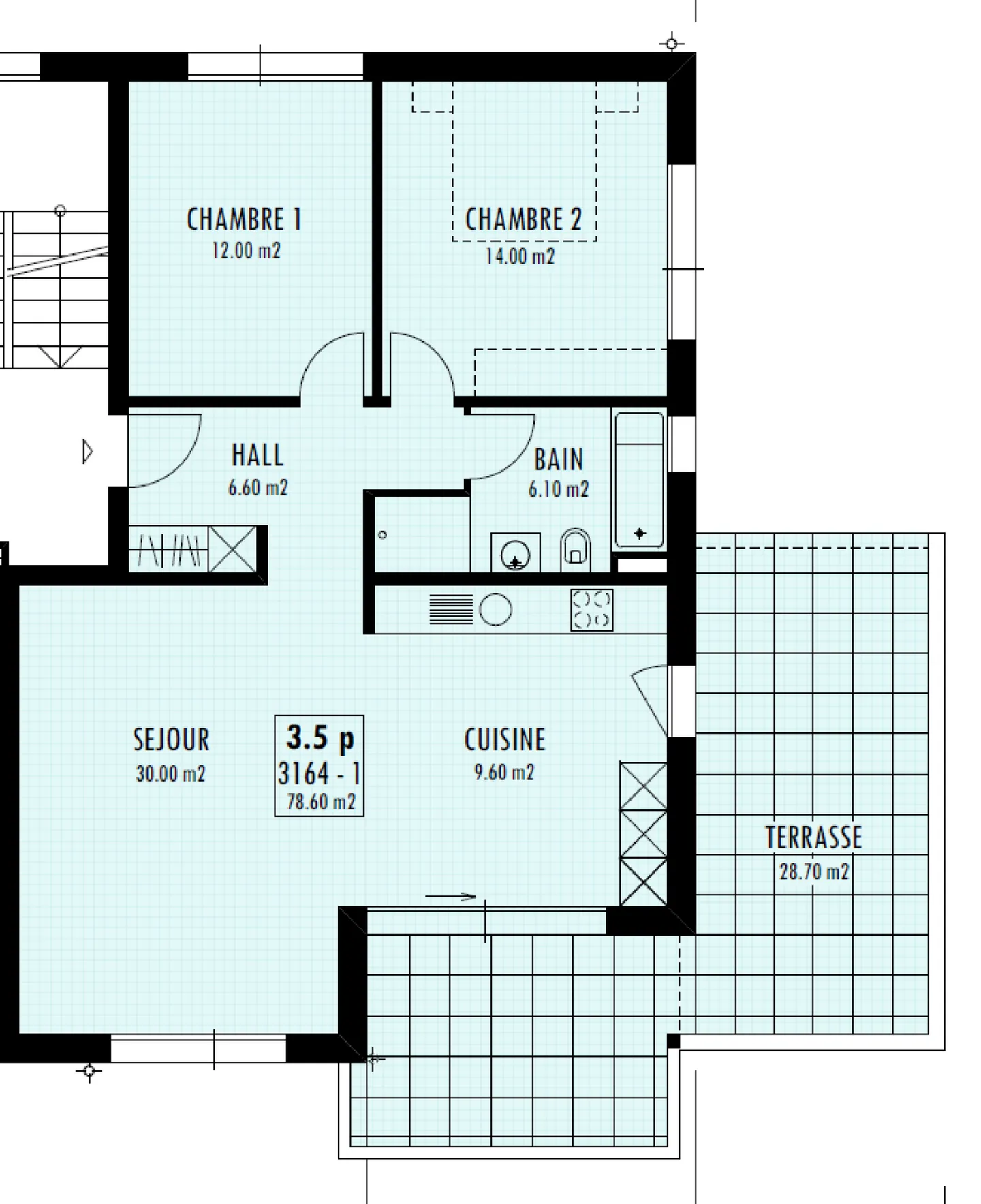 Magnificent 3.5 rooms with private garden and unobstructed view - Photo 8 of 8