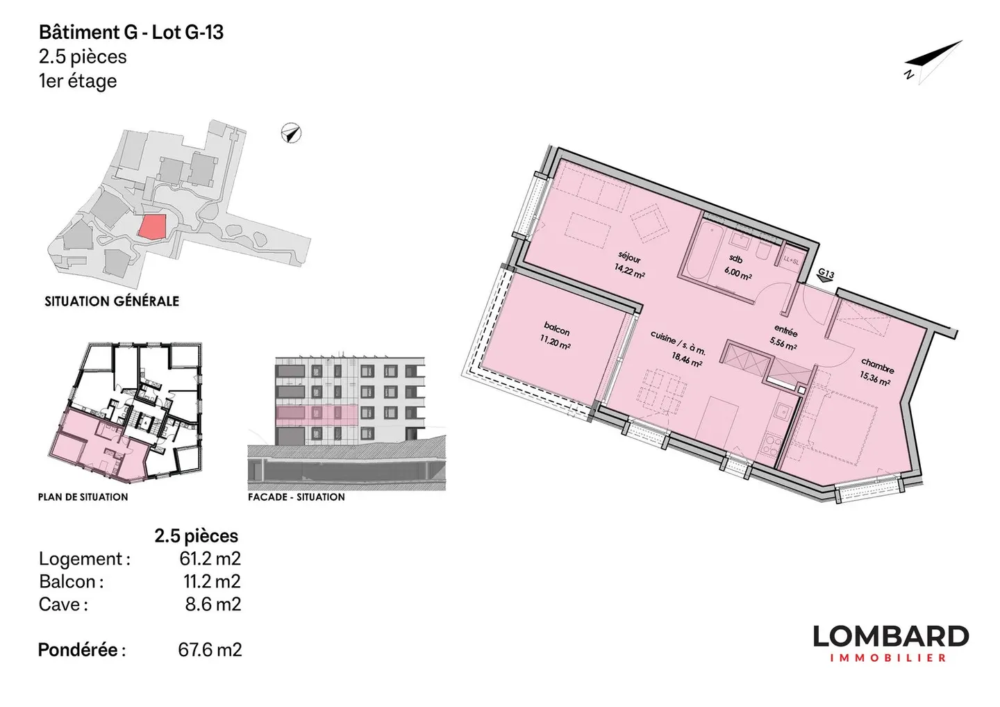 2,5-Zimmer-Wohnung im 1. Stock - Foto 6 von 6