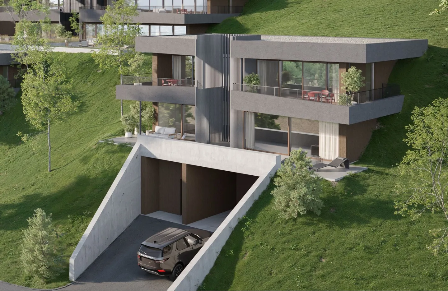 Savièse 16 appartamenti e 1 villa in stile moderno con vista panoramica, nel cuore di una residenza ecologica di alto livello - Foto 1 di 17