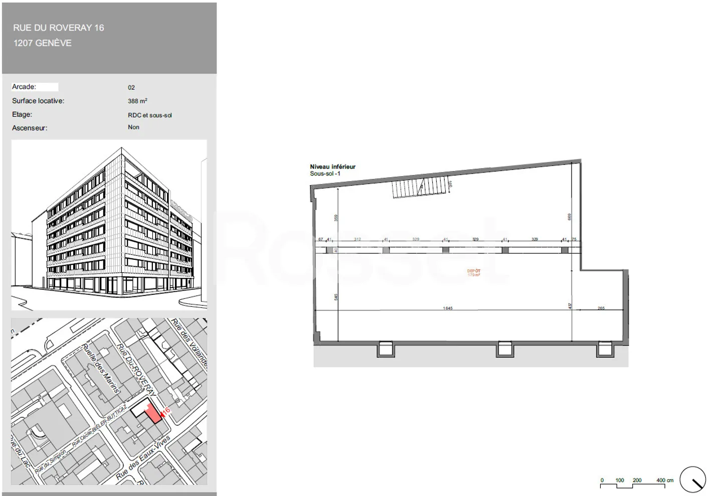 Arcade of approximately 388 m² including 179 m² in the basement - Photo 6 of 6