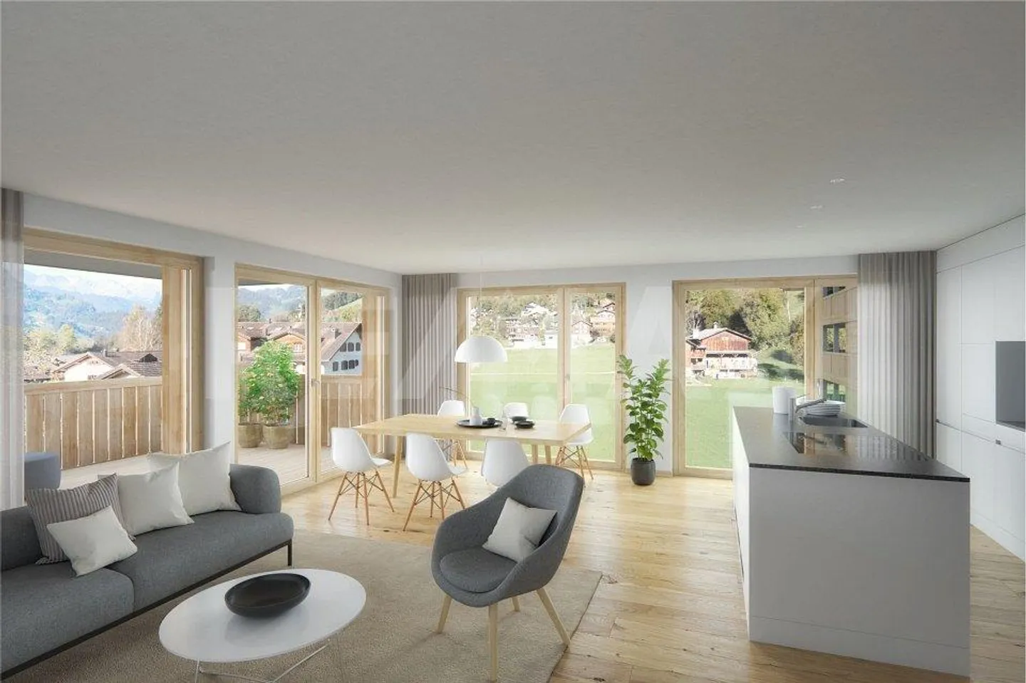 Energy-conscious living Garglas.ch: 3½-room apartment D4 with share of solar power - Photo 2 of 10