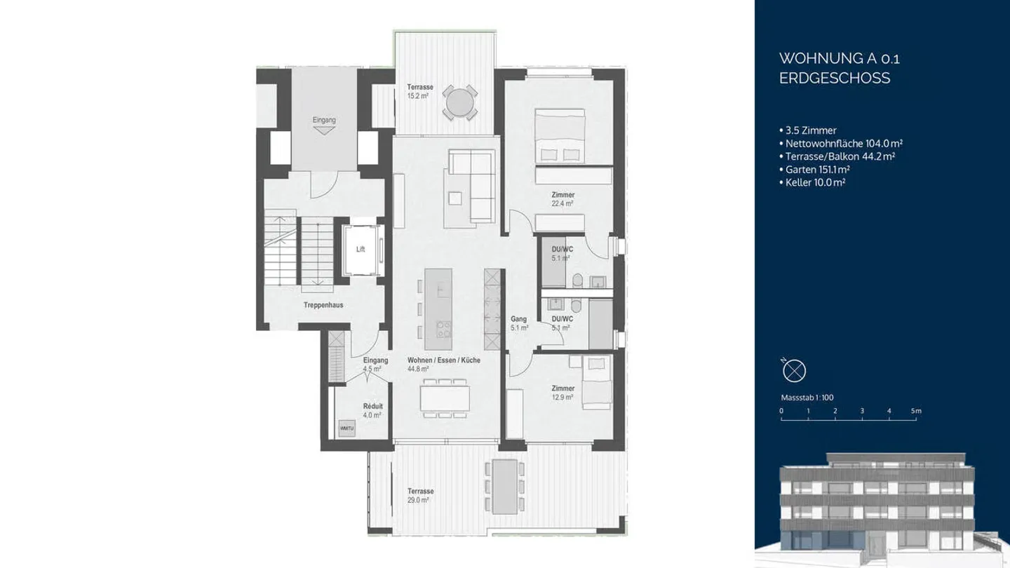 Appartamento giardino 3½ locali - Vivere con privacy, luce e natura - Foto 8 di 10