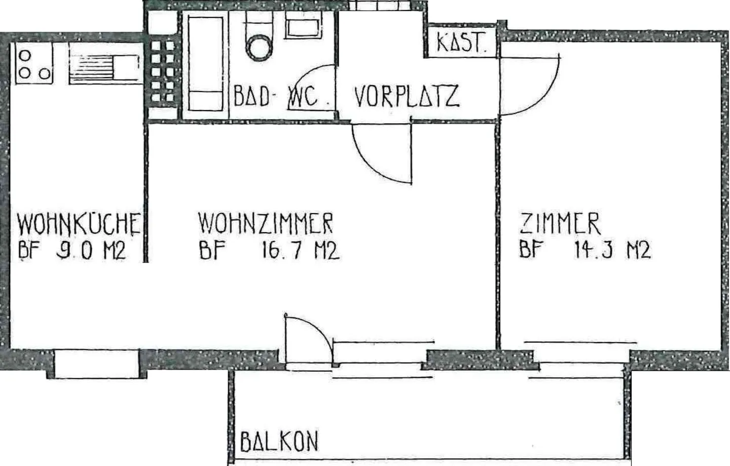 Wohnung mit grossem Balkon - Foto 8 von 8