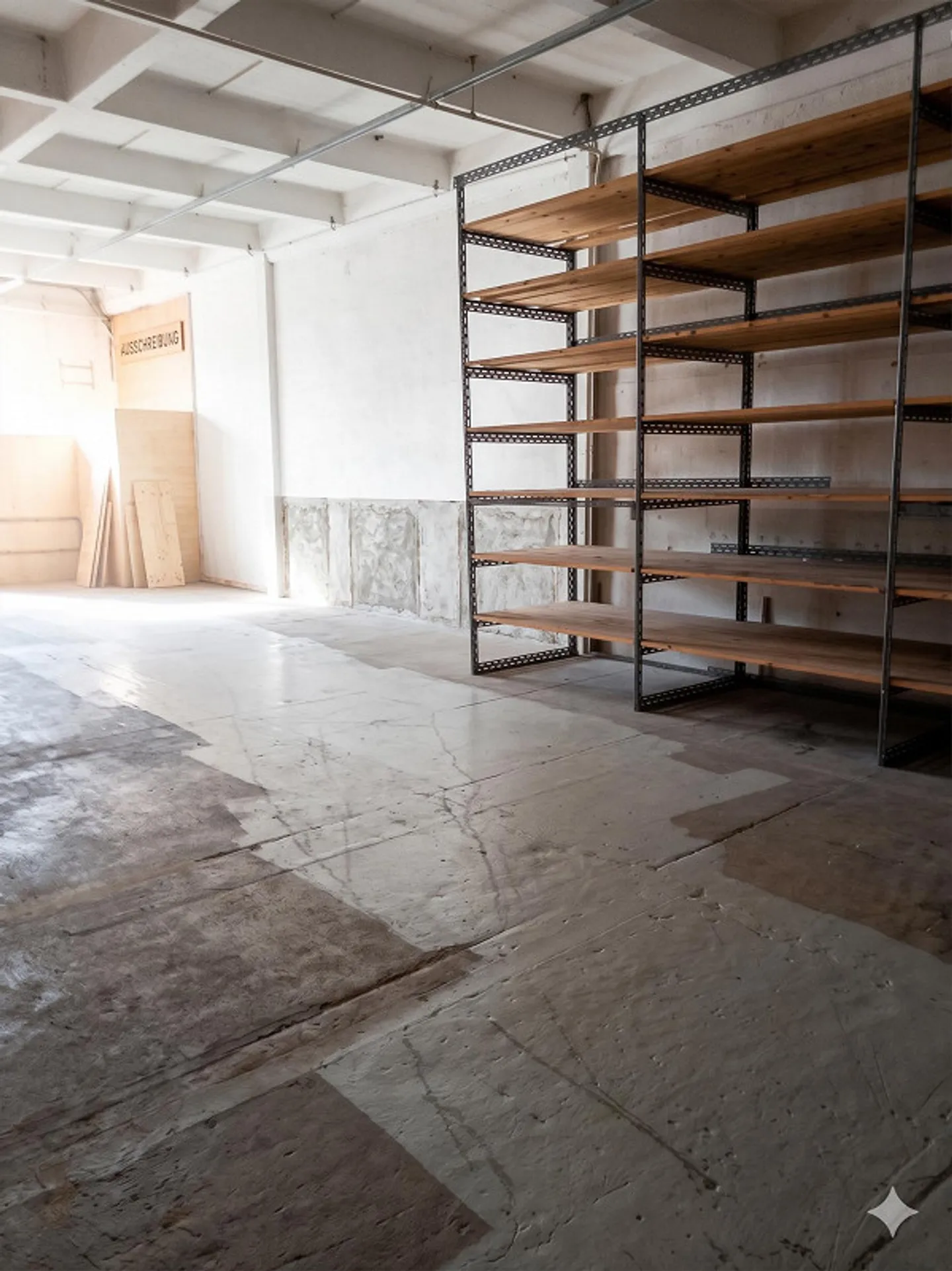 Storage room 132 m² with ramp access and high shelves - Photo 2 of 3