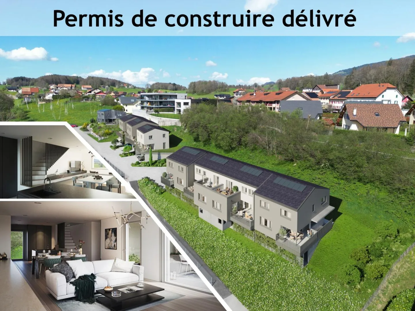 Villa contiguë 5.5 pièces à Remaufens - Photo 1 sur 4