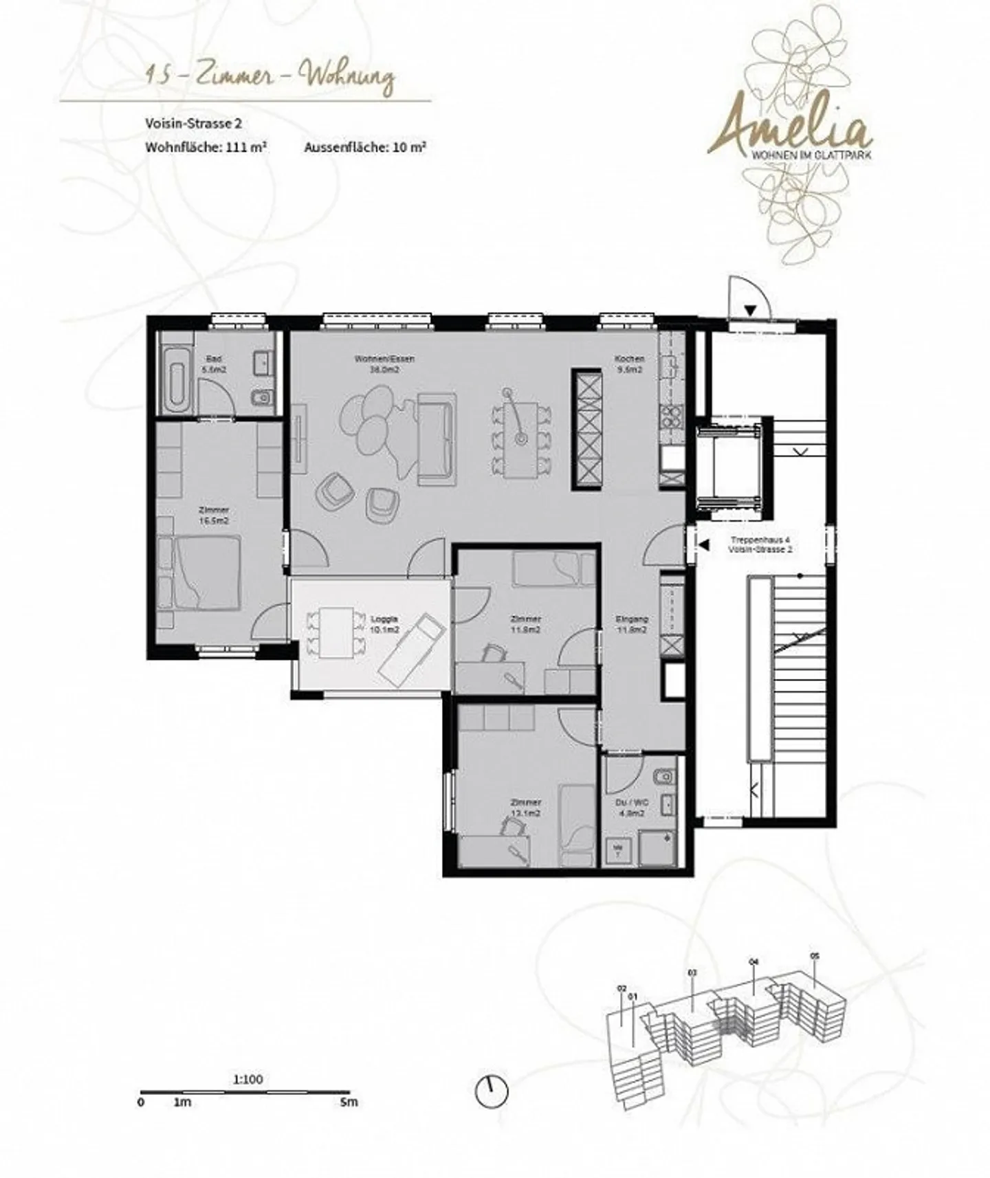 Modernes Apartment im Glattpark - Foto 7 von 8