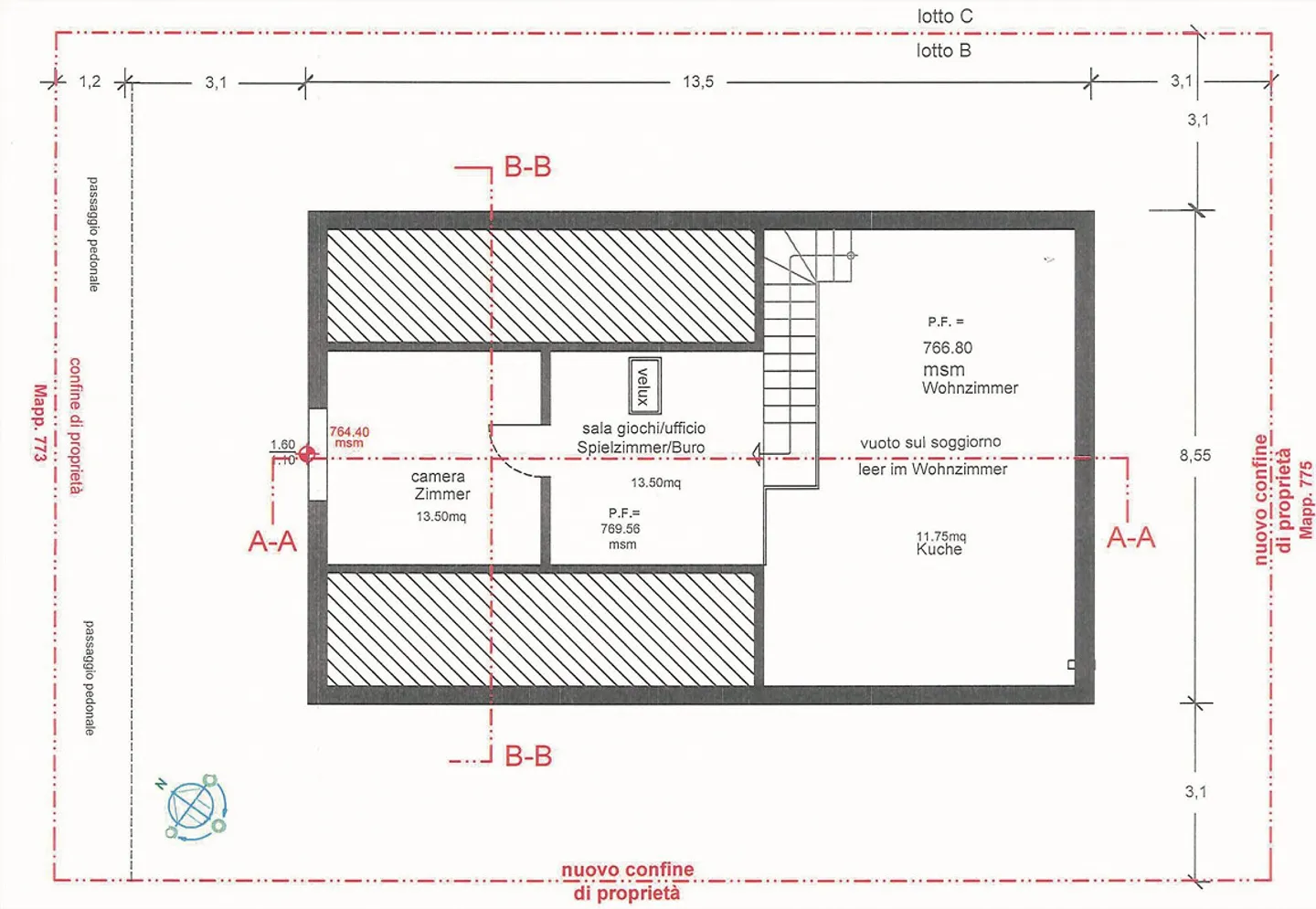 NEW BUILD IN FAIDO - SEMI-DETACHED HOUSE WITH 4.5 ROOMS, GARDEN AND MOUNTAIN VIEW - Photo 5 of 12