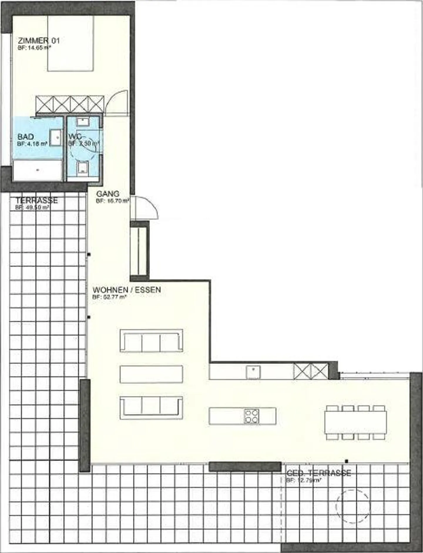 Appartement en attique avec vue - Photo 4 sur 5