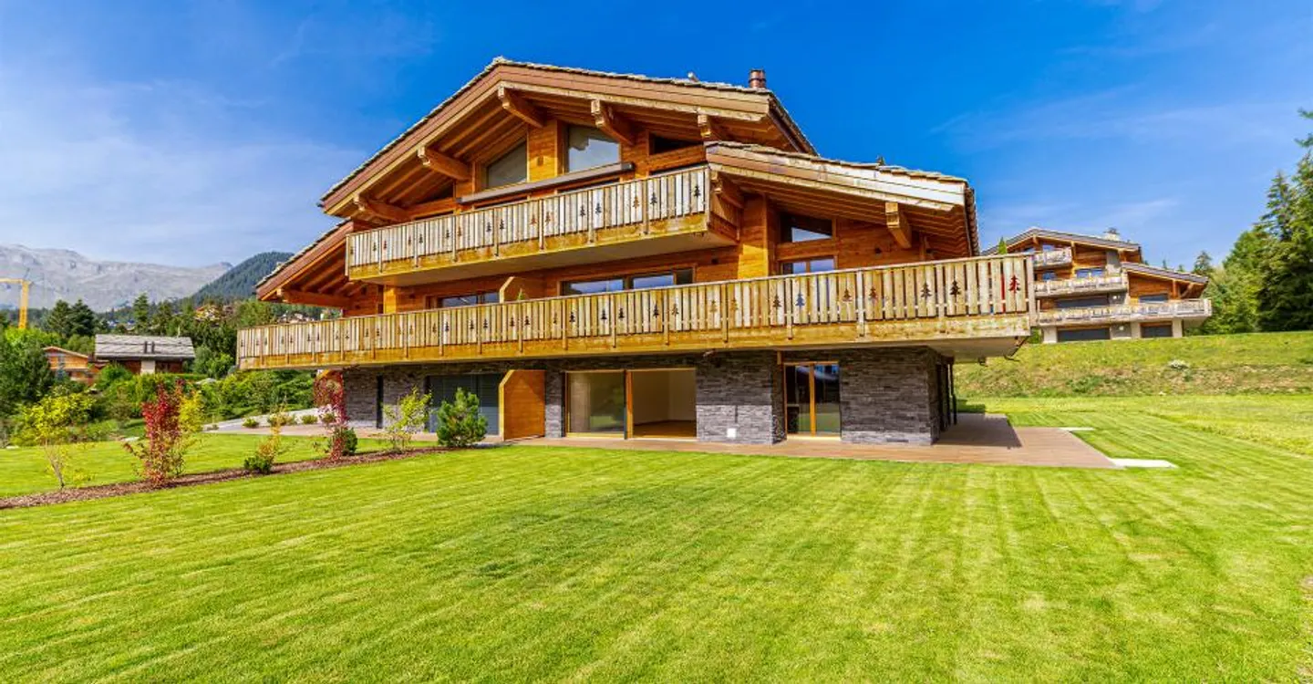 4,5-Zimmer-Wohnung im Erdgeschoss - Lot 01 Master C in Crans-Montana - Foto 1 von 8