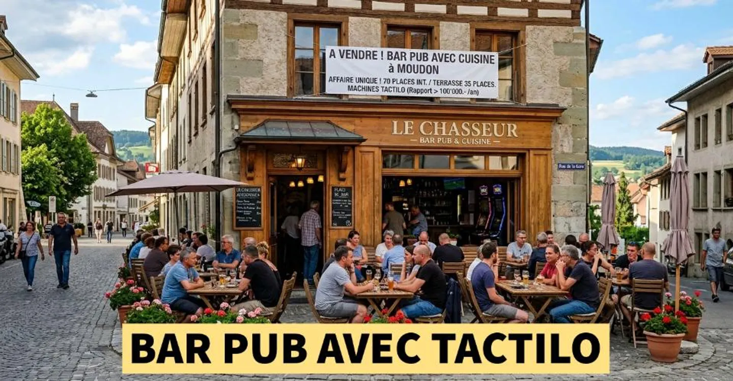 CHF 59.000.- Bar Pub mit Tactilo zu verkaufen in Moudon - Foto 1 von 1