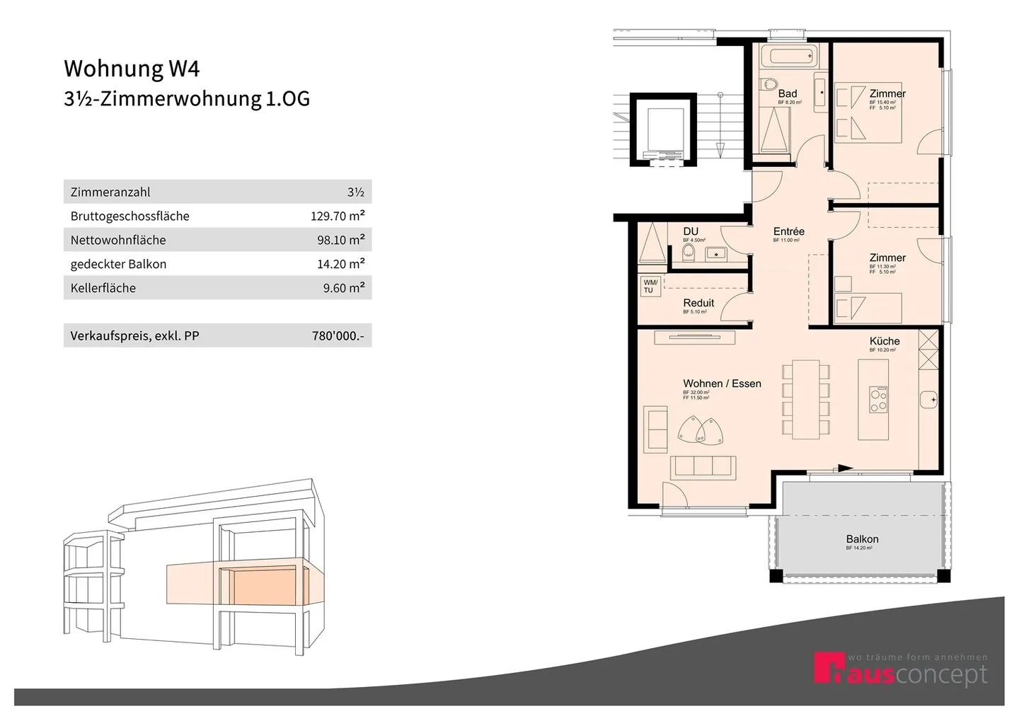 Appartamento in vendita - Foto 3 di 4