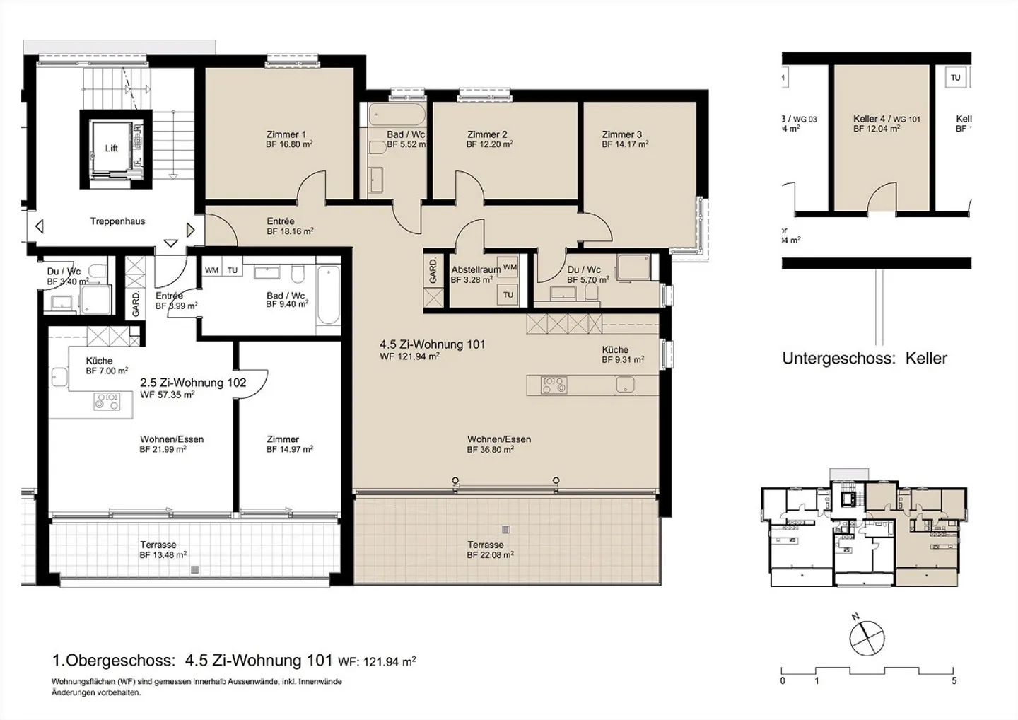Geräumige Wohnung mit Seeblick - Foto 6 von 6