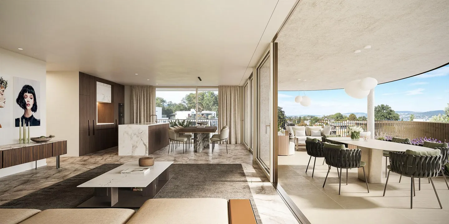 Appartement neuf de haute qualité avec un concept spatial généreux - Photo 3 sur 4