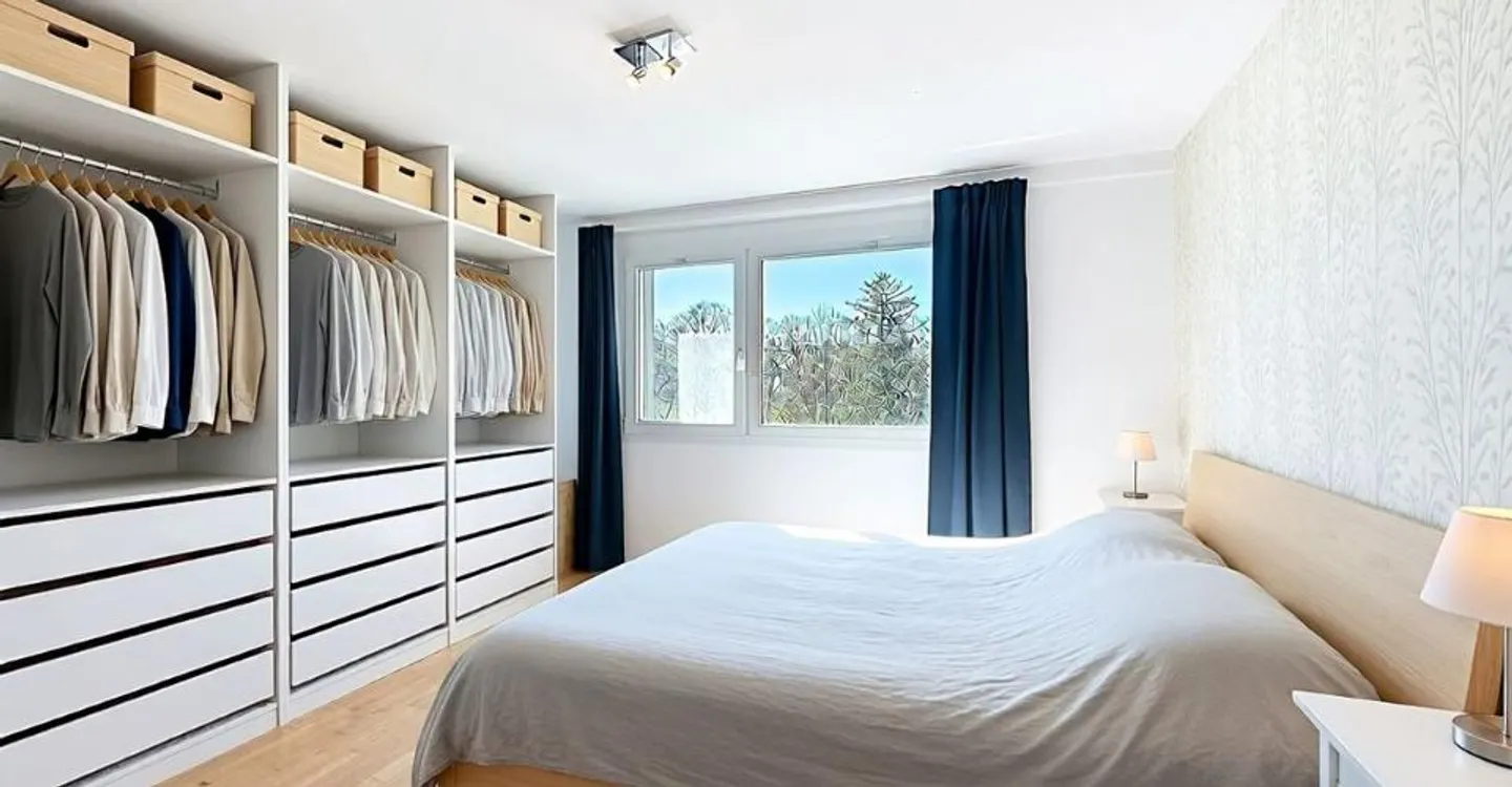Belfaux - Duplex 4.5 rooms, 120 m², covered balcony 18 m² southwest, CECB B - Photo 8 of 13