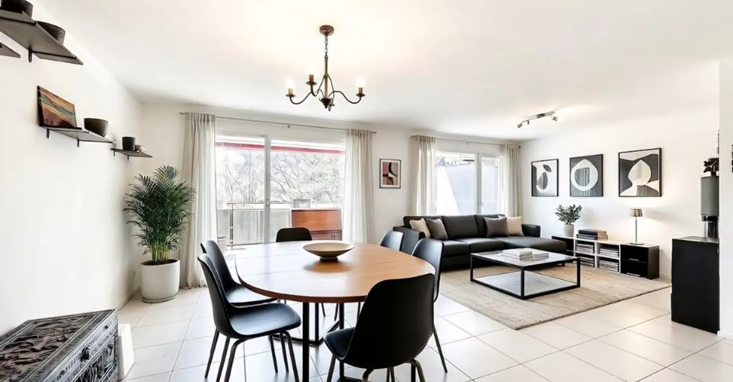 Belfaux - Duplex 4.5 rooms, 120 m², covered balcony 18 m² southwest, CECB B - Photo 2 of 13