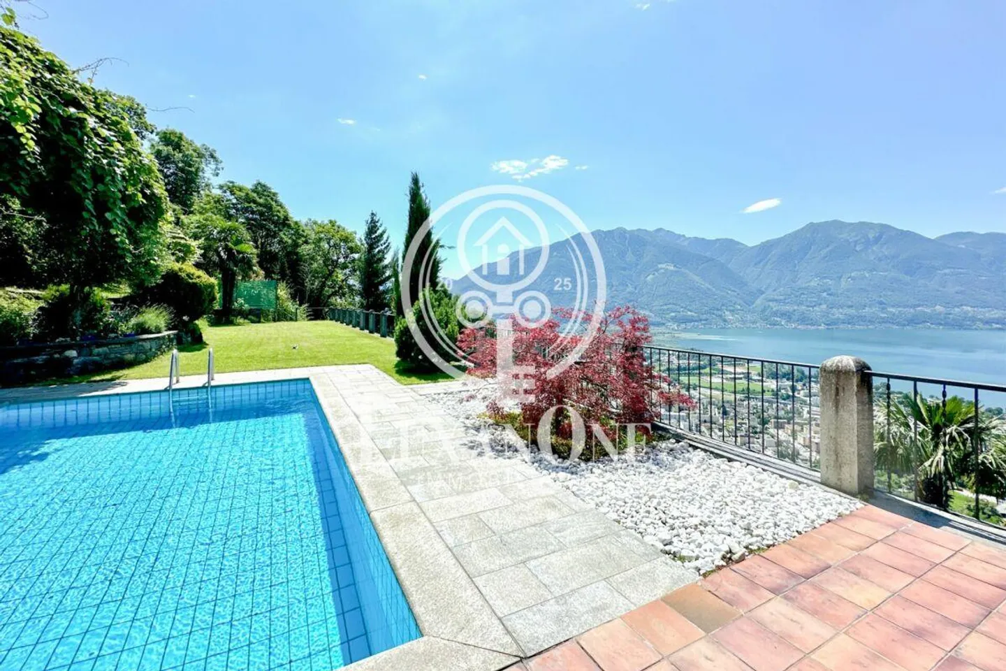 Le charme du Tessin rencontre le panorama - 4,5 pièces avec vue sur le lac à 180° - Photo 8 sur 17