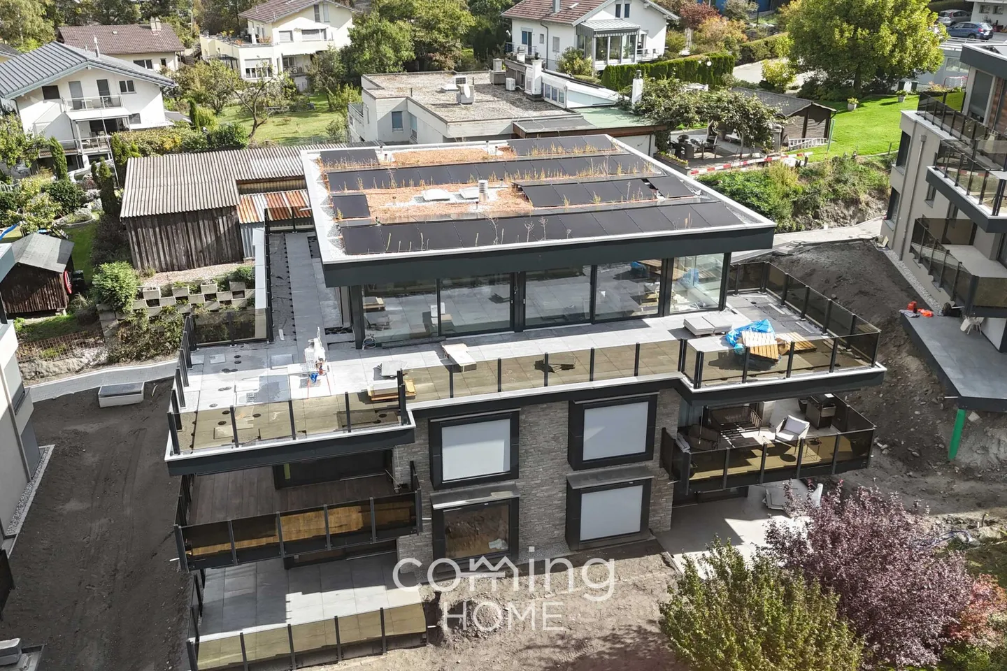 Attico di 6,5 stanze a Glis - appartamento moderno Minergie con grande terrazza solare - Foto 1 di 12