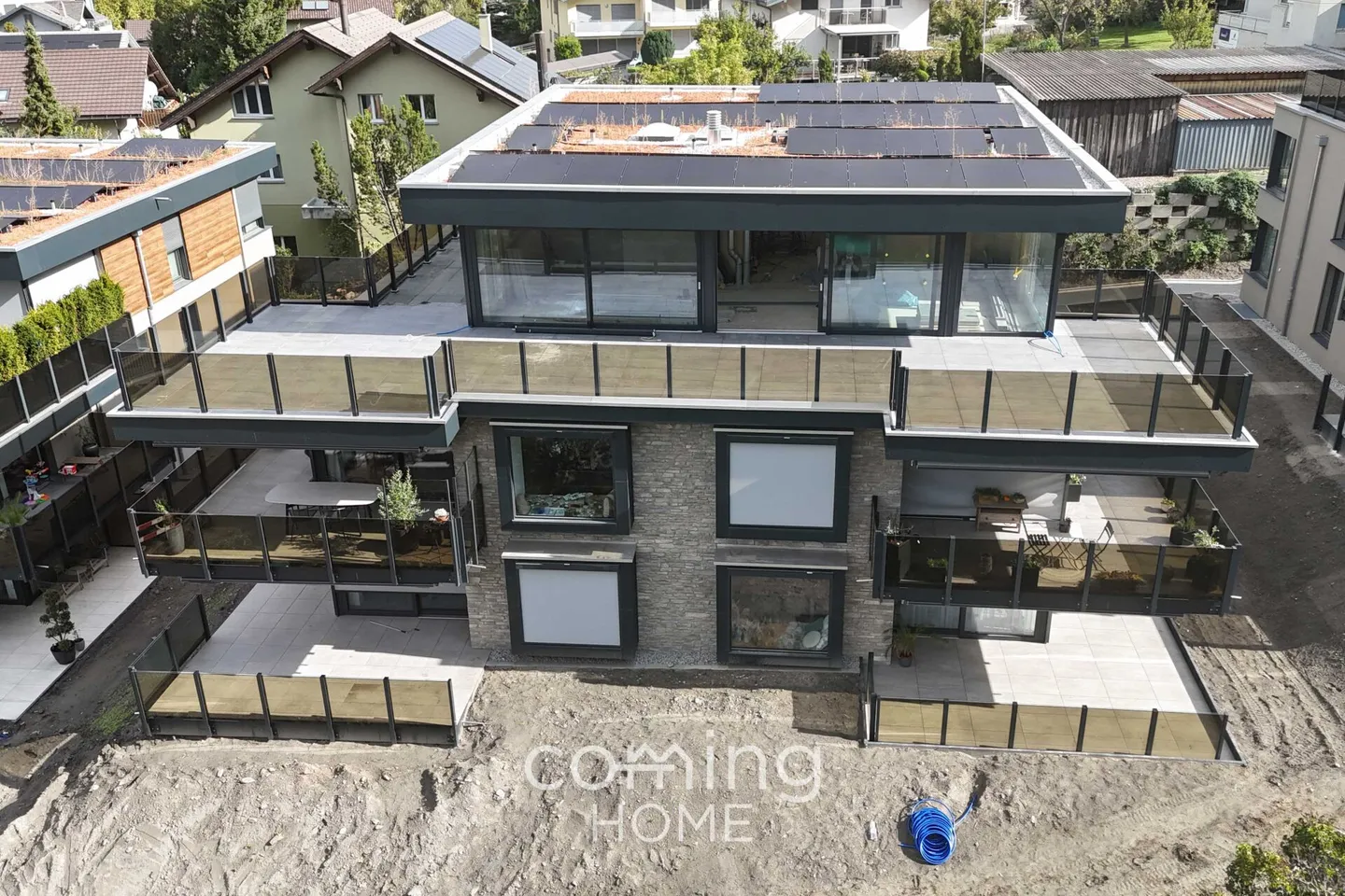 Attico di 6,5 stanze a Glis - appartamento moderno Minergie con grande terrazza solare - Foto 6 di 12