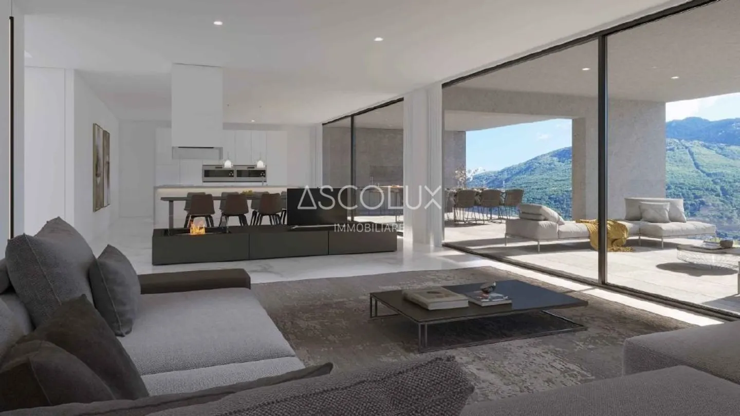 Exklusive Dachwohnung mit grosser überdachter Terrasse - Foto 1 von 12