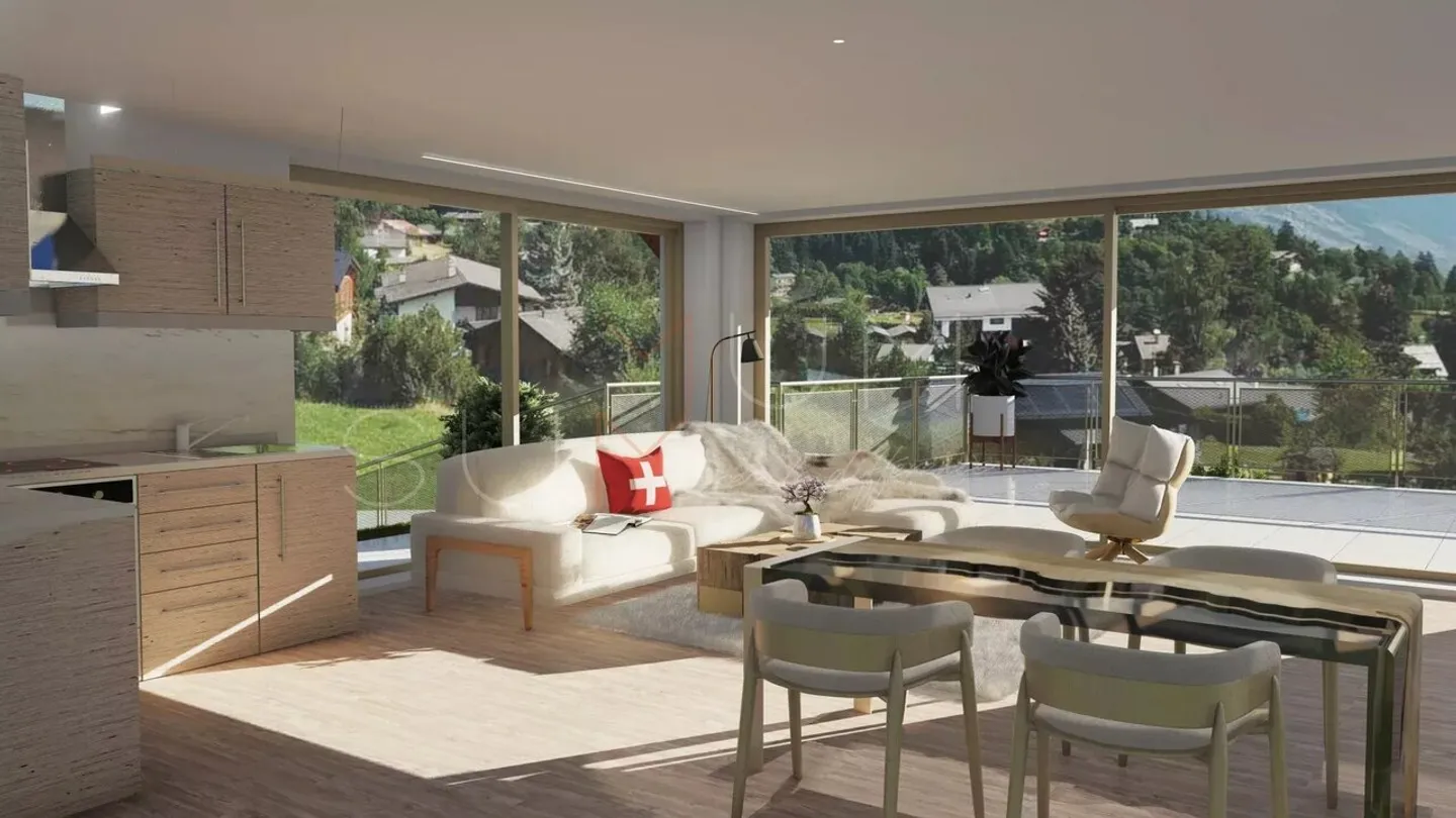 Offre rare - Penthouse de 2,5 pièces avec vue panoramique - résidence principale - Photo 3 sur 13