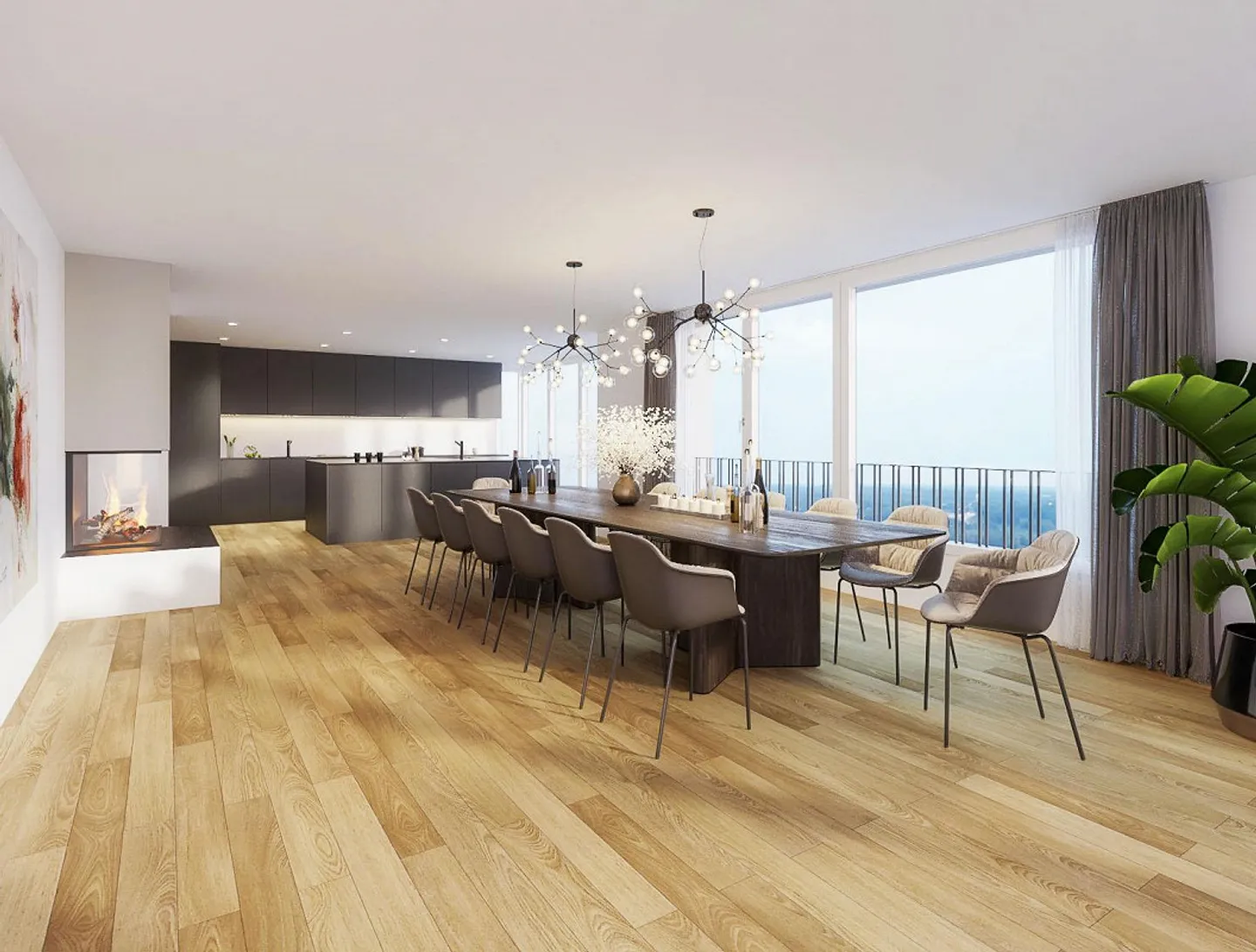 Modernes 3.5-Zimmer-Apartment mit Seesicht - Foto 3 von 9