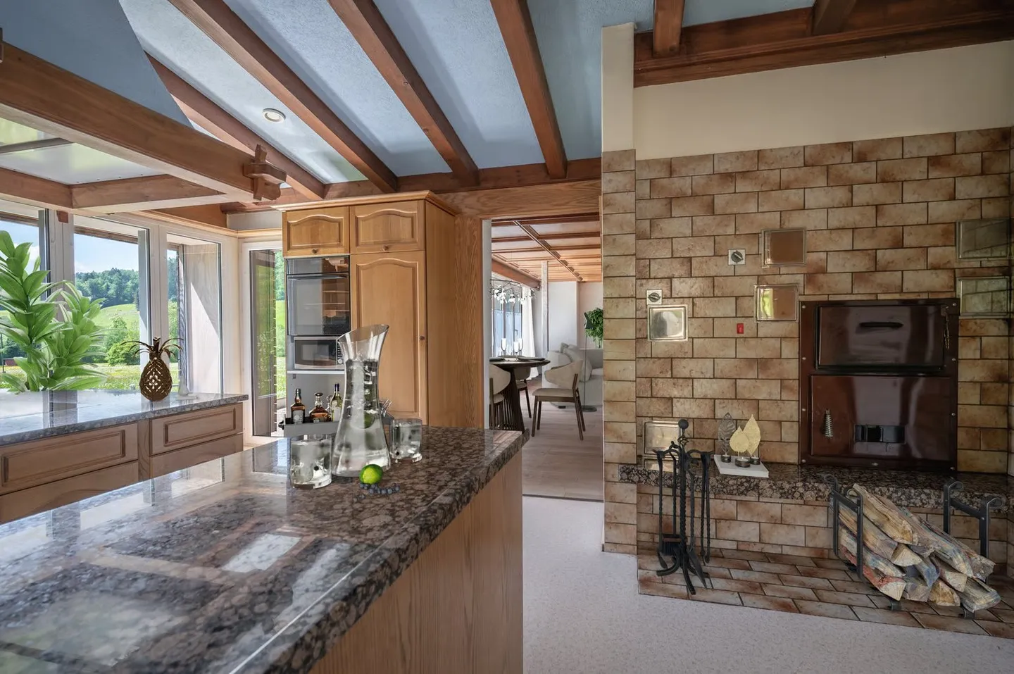 Exclusive Country House Idyl with 3,874 m² of Land, Large Natural Pond and Alpine View - Photo 14 of 24