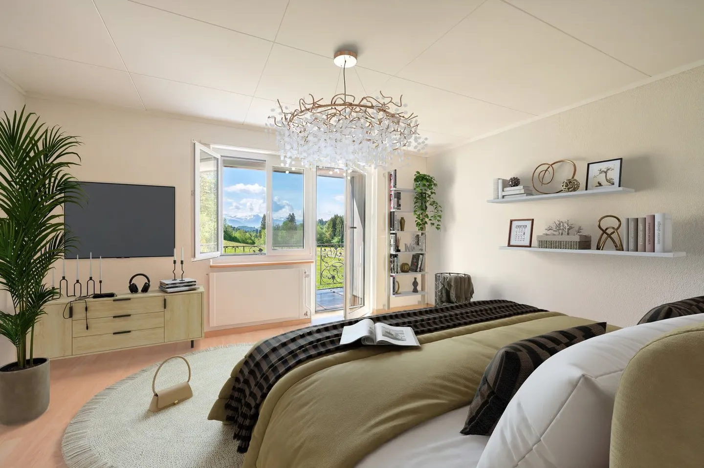 Exclusive Country House Idyl with 3,874 m² of Land, Large Natural Pond and Alpine View - Photo 18 of 24