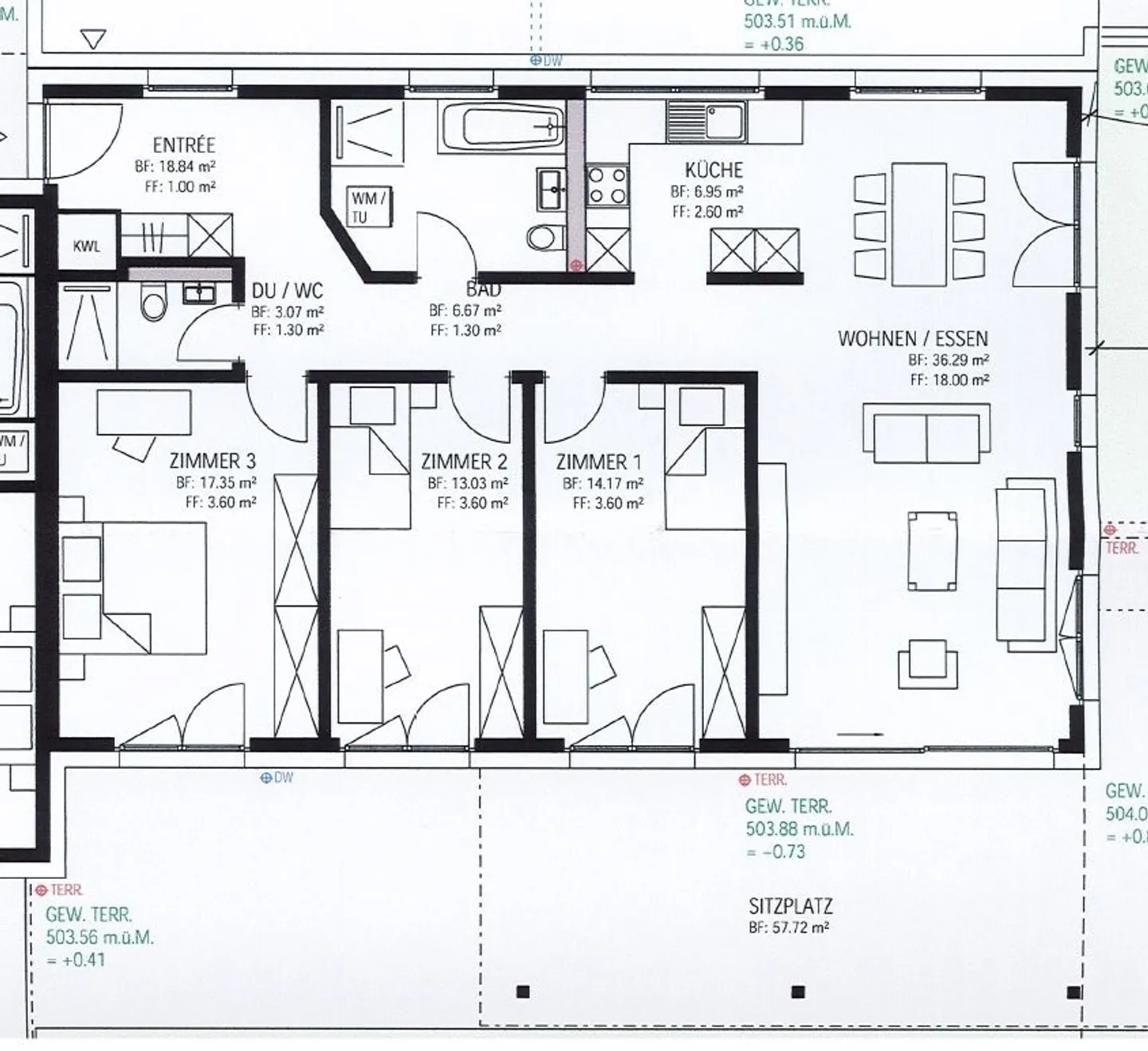 Moderne Erdgeschosswohnung - Foto 10 von 10