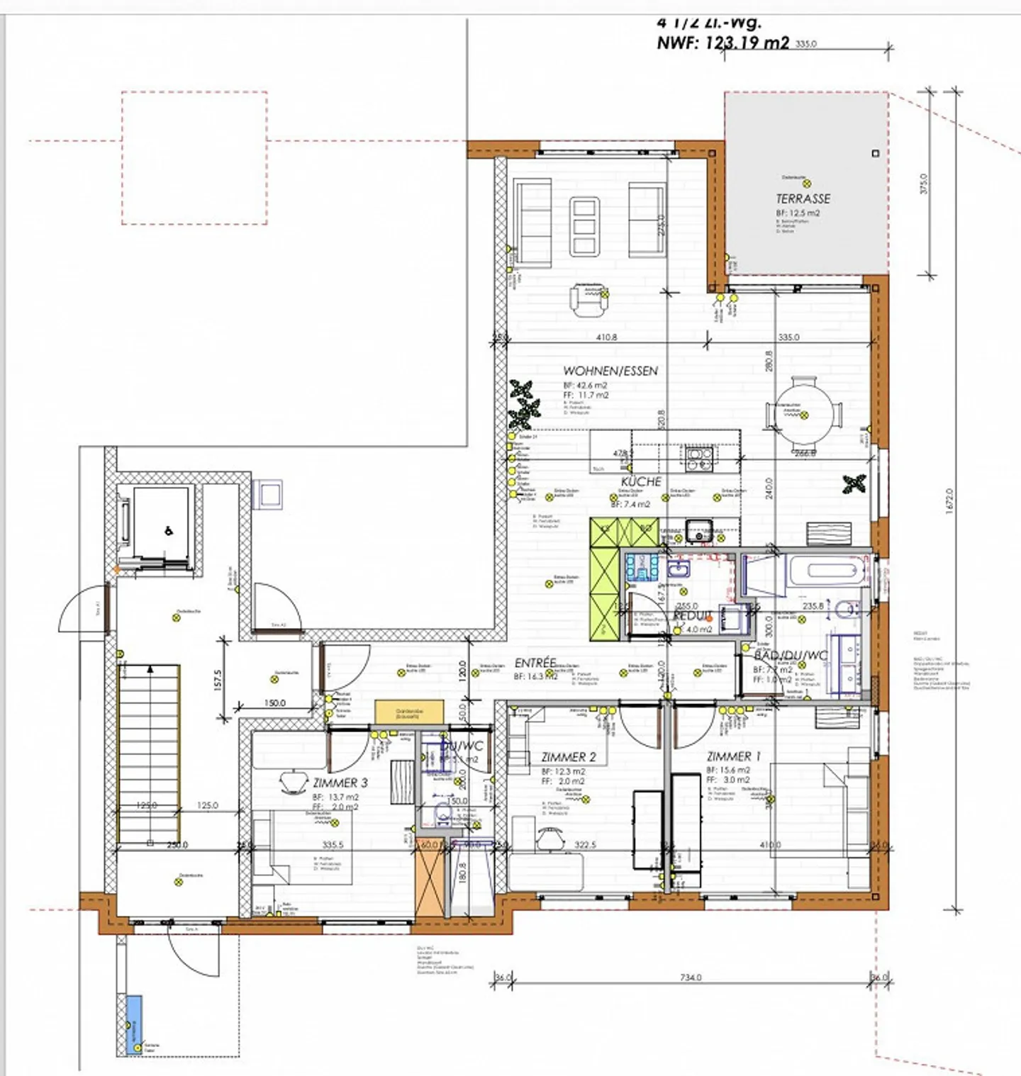 4 1/2 EG Wohnung mit grossem Sitzplatz - Foto 11 von 11