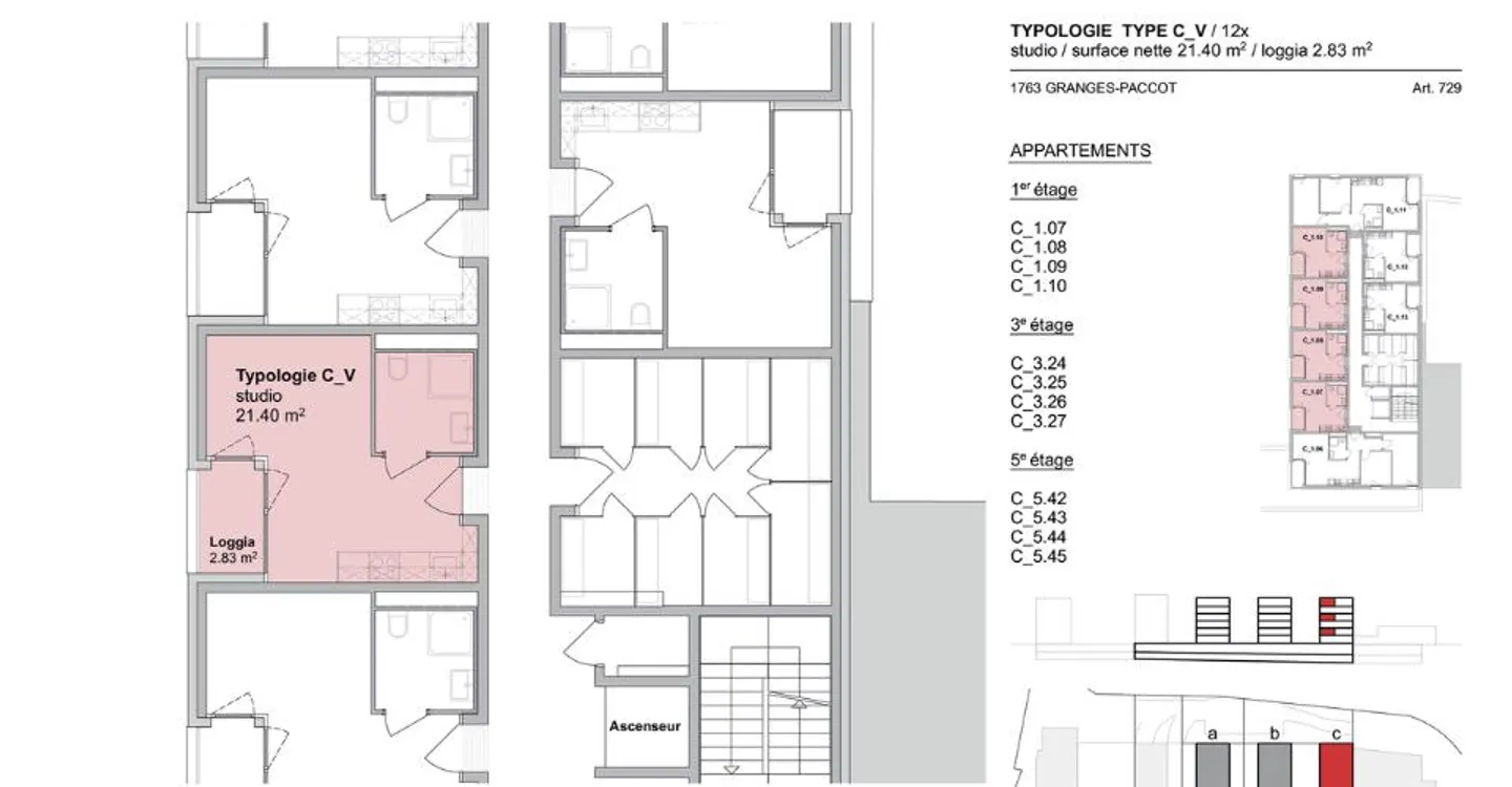 Wunderschönes Studio im 5. Stock - Foto 3 von 5