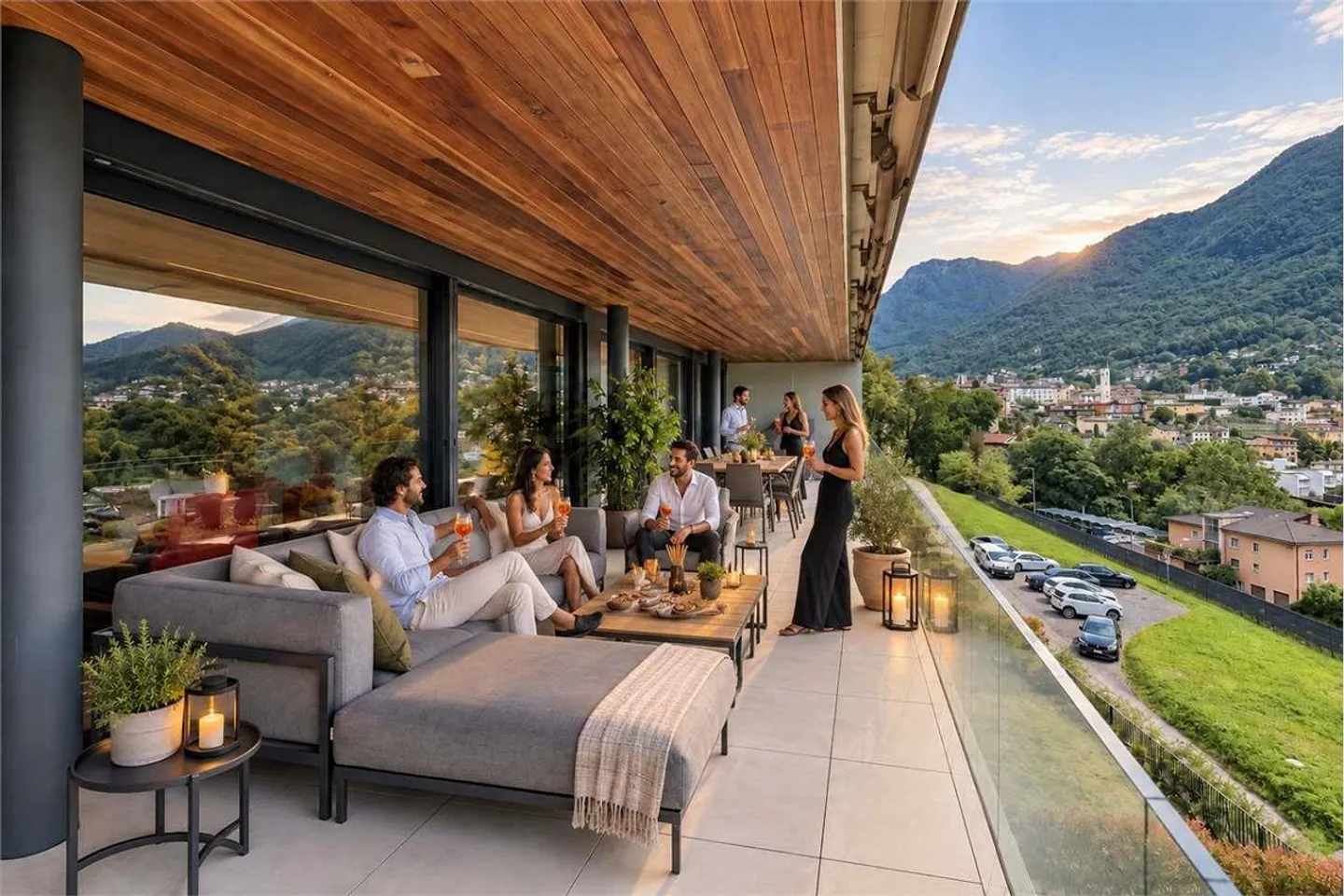 Penthouse avec grande terrasse et vue sur le lac - Photo 13 sur 13