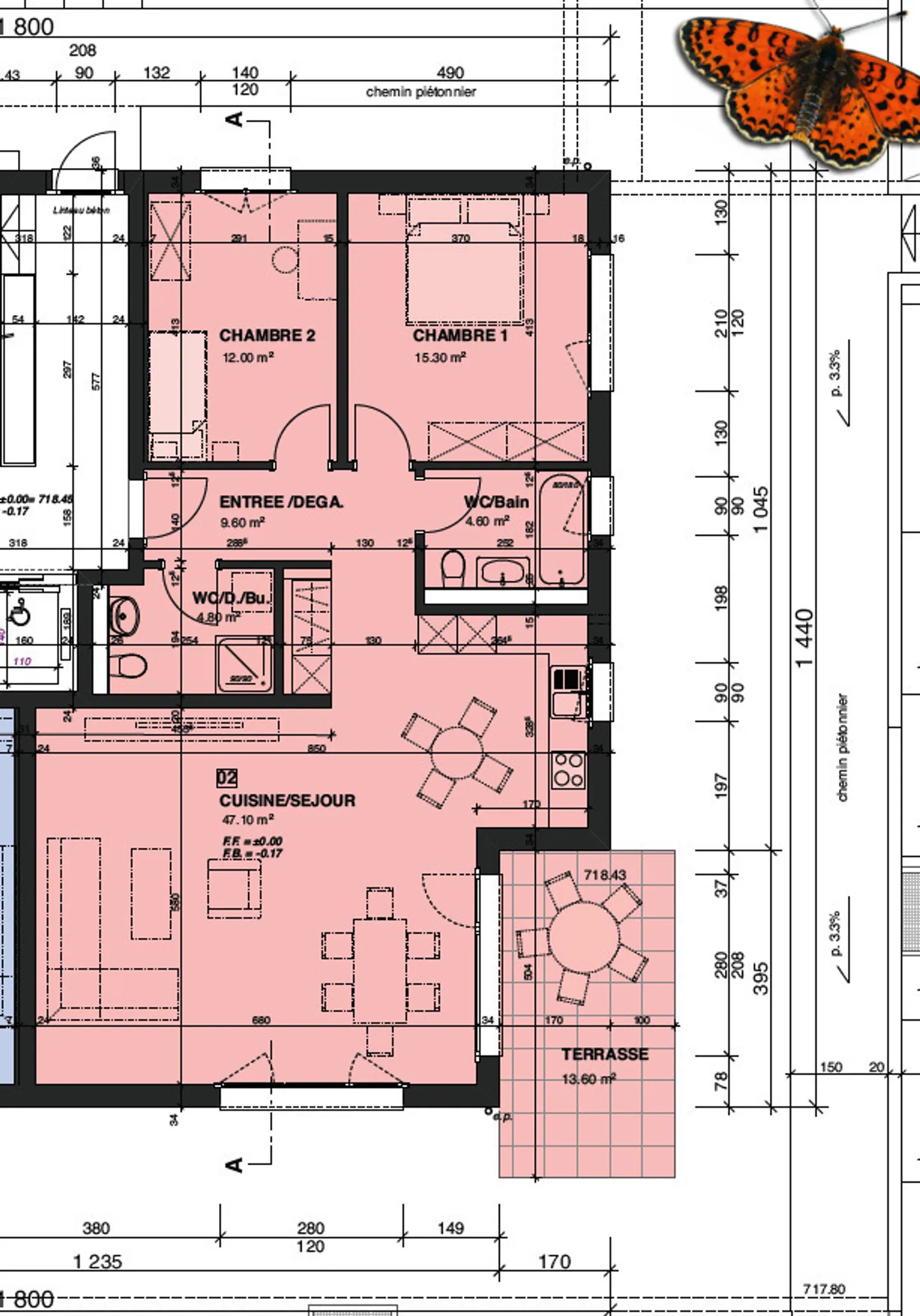 Charmante Wohnung mit Terrasse - Foto 11 von 12
