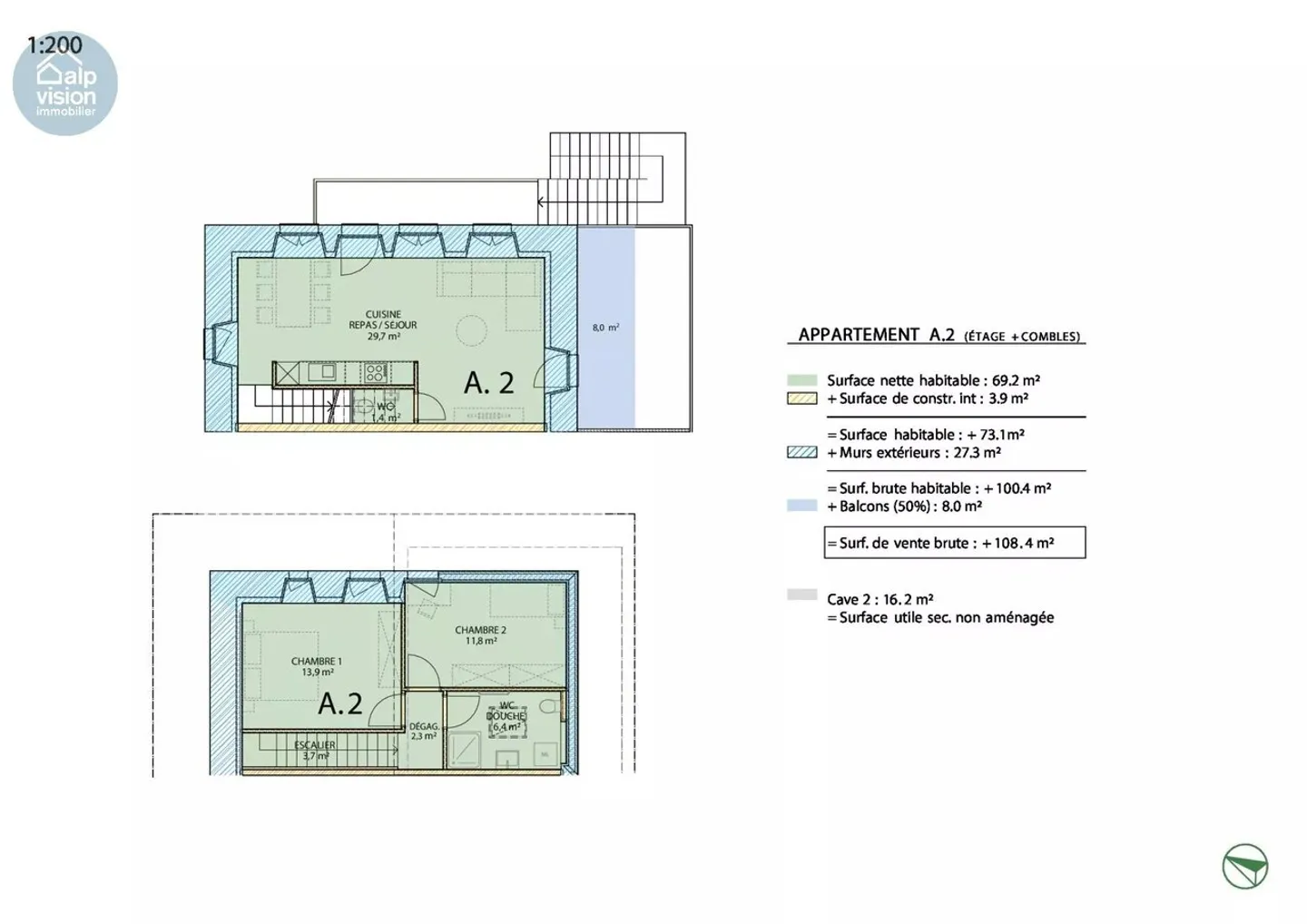 Bright and spacious 3.5-room duplex Nendaz 4 Vallées - turnkey investment - Photo 6 of 8