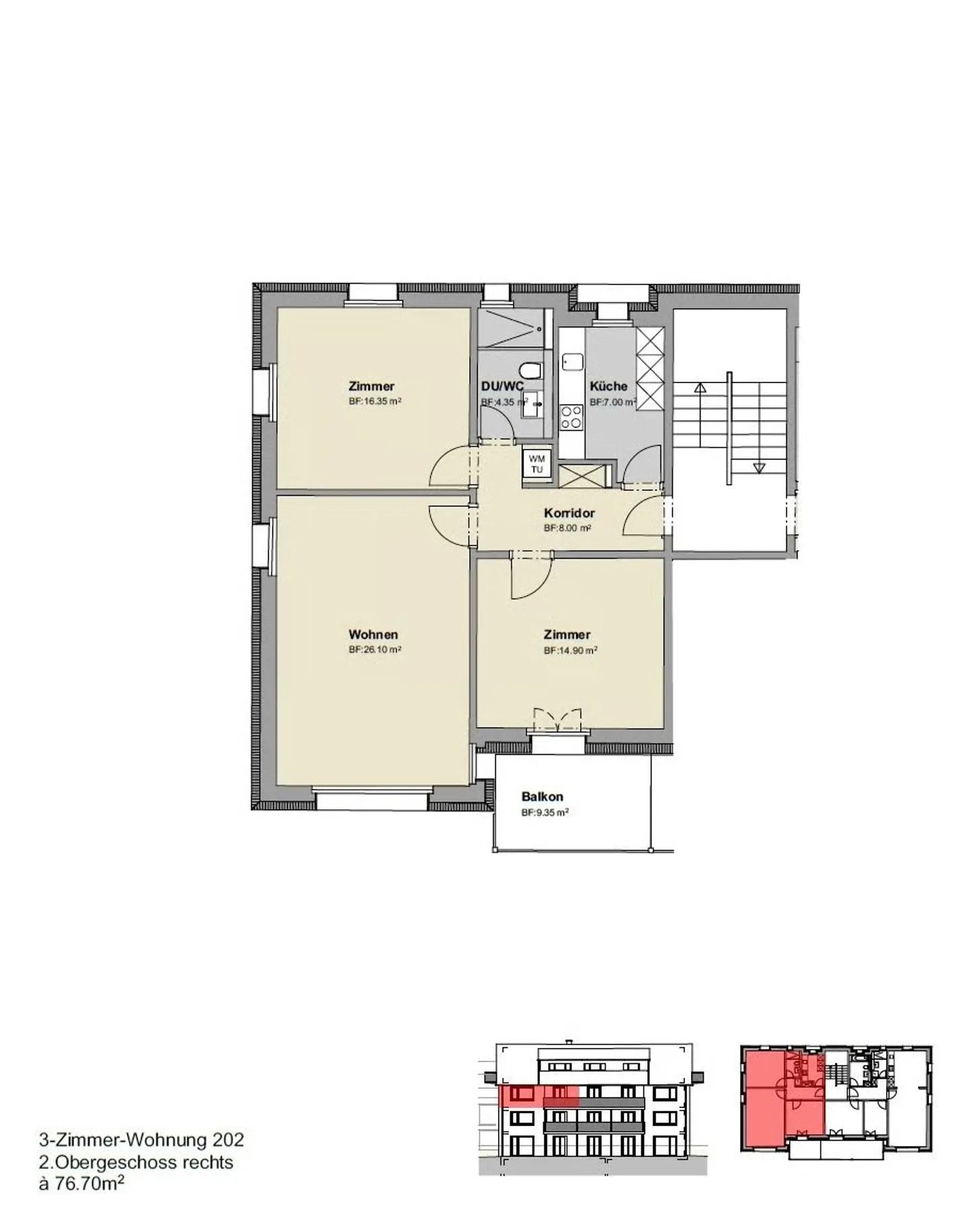 Moderno appartamento con 3 camere in proprietà ristrutturata - Foto 12 di 12