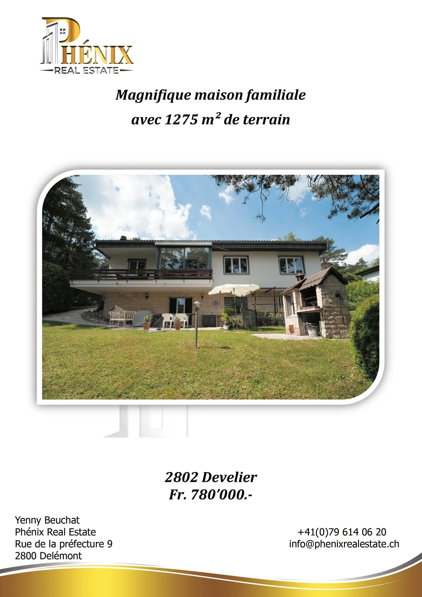 Magnificent 7-room family villa in Develier - Photo 1 of 8