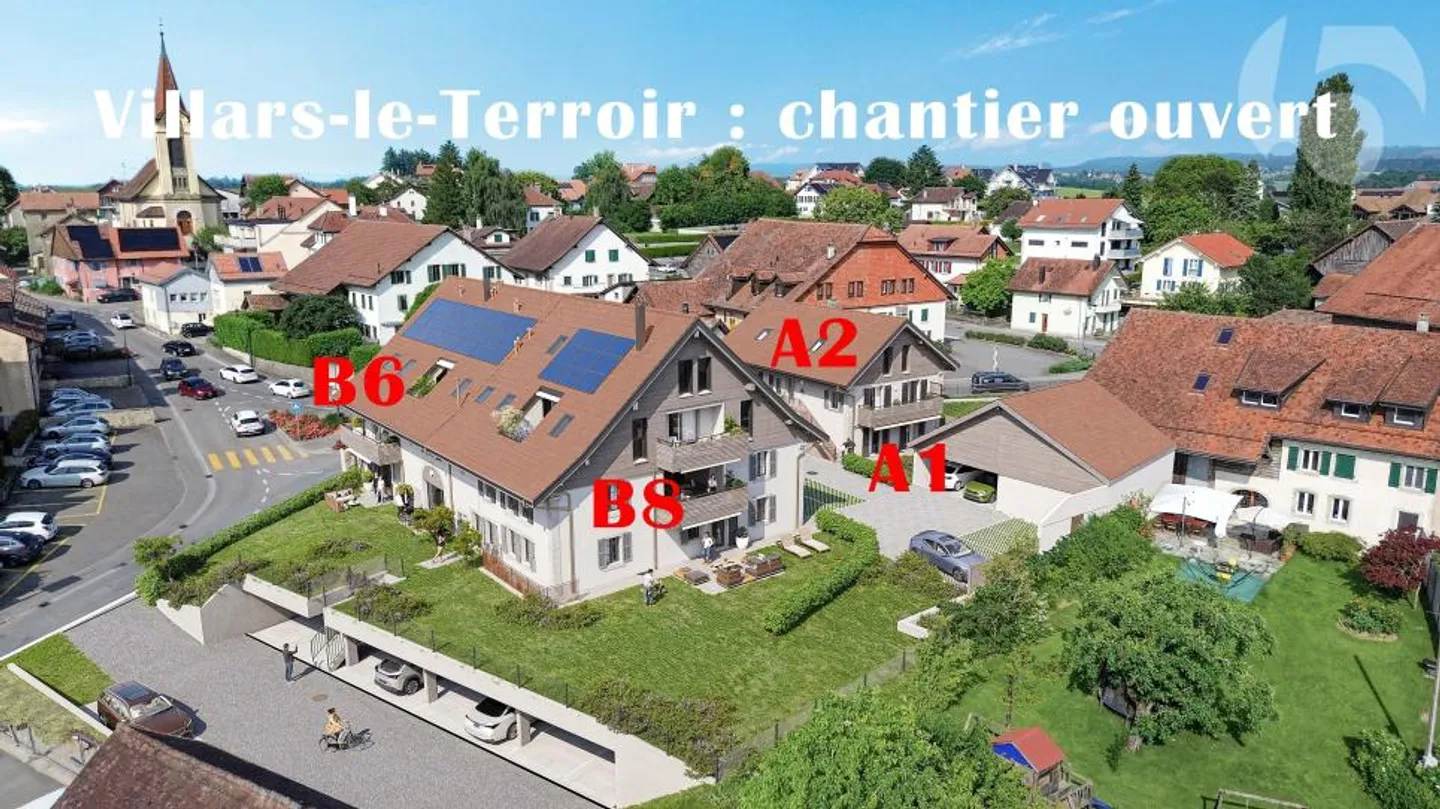Villars-le-Terroir: appartamento di 130 m2 modulabile in 4,5 o 5,5 stanze con bel balcone a sud-ovest - Foto 9 di 12
