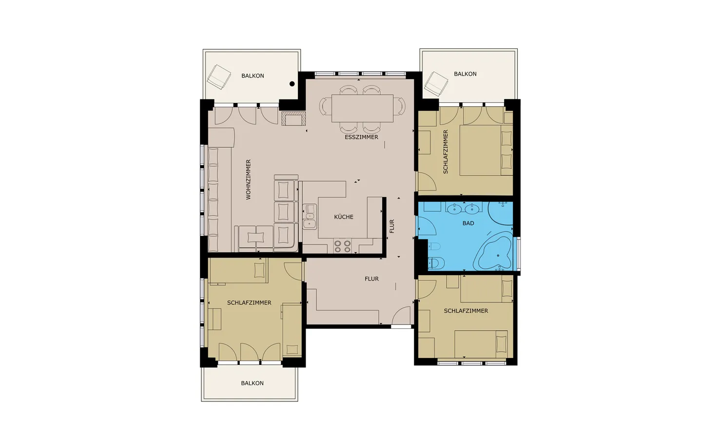 Ski-in et Ski-out / Appartement de 4,5 pièces dans un quartier résidentiel calme - Photo 2 sur 11