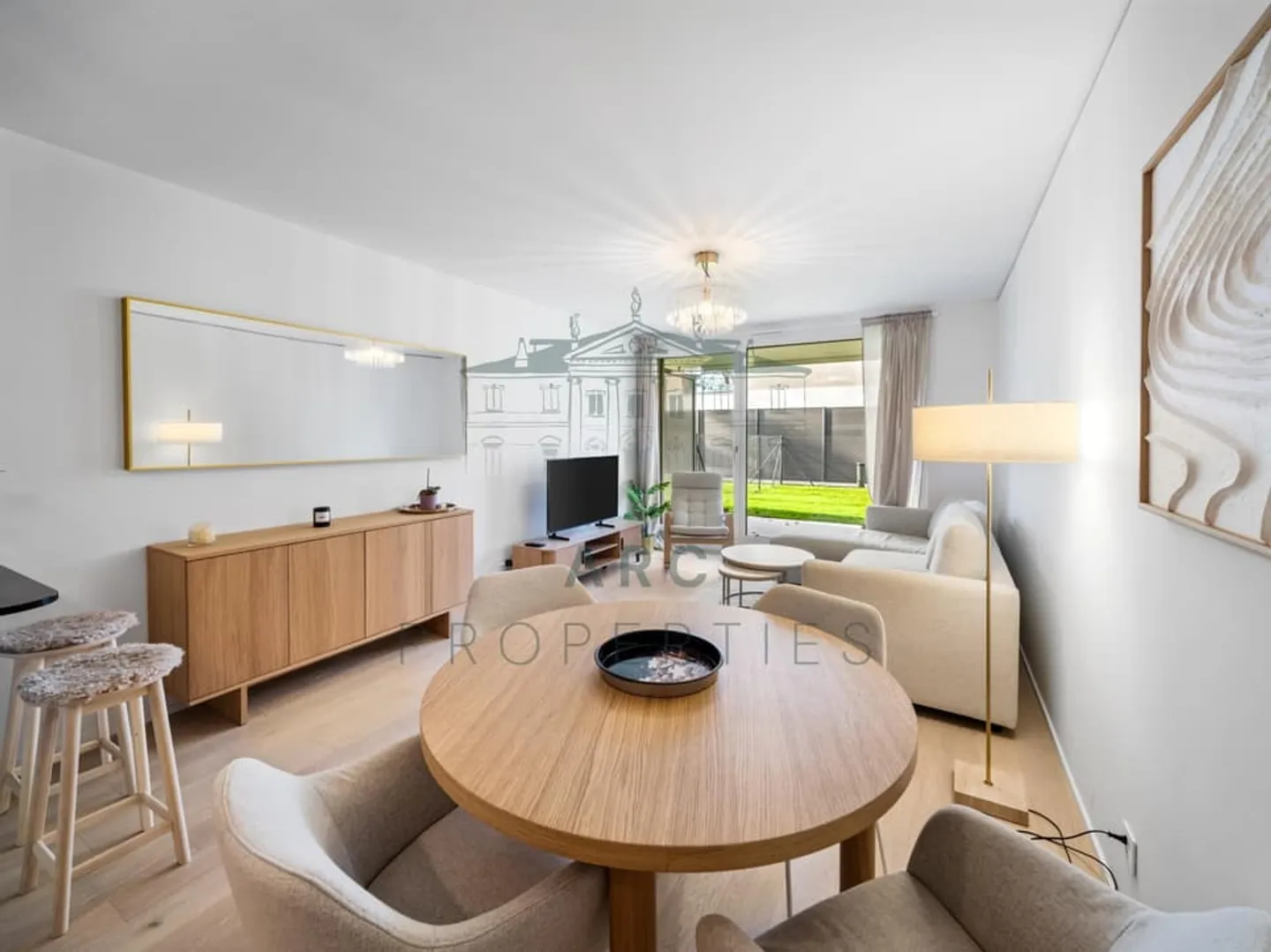 ANIÈRES - MÖBLIERTE WOHNUNG MIT GARTEN - Foto 1 von 7