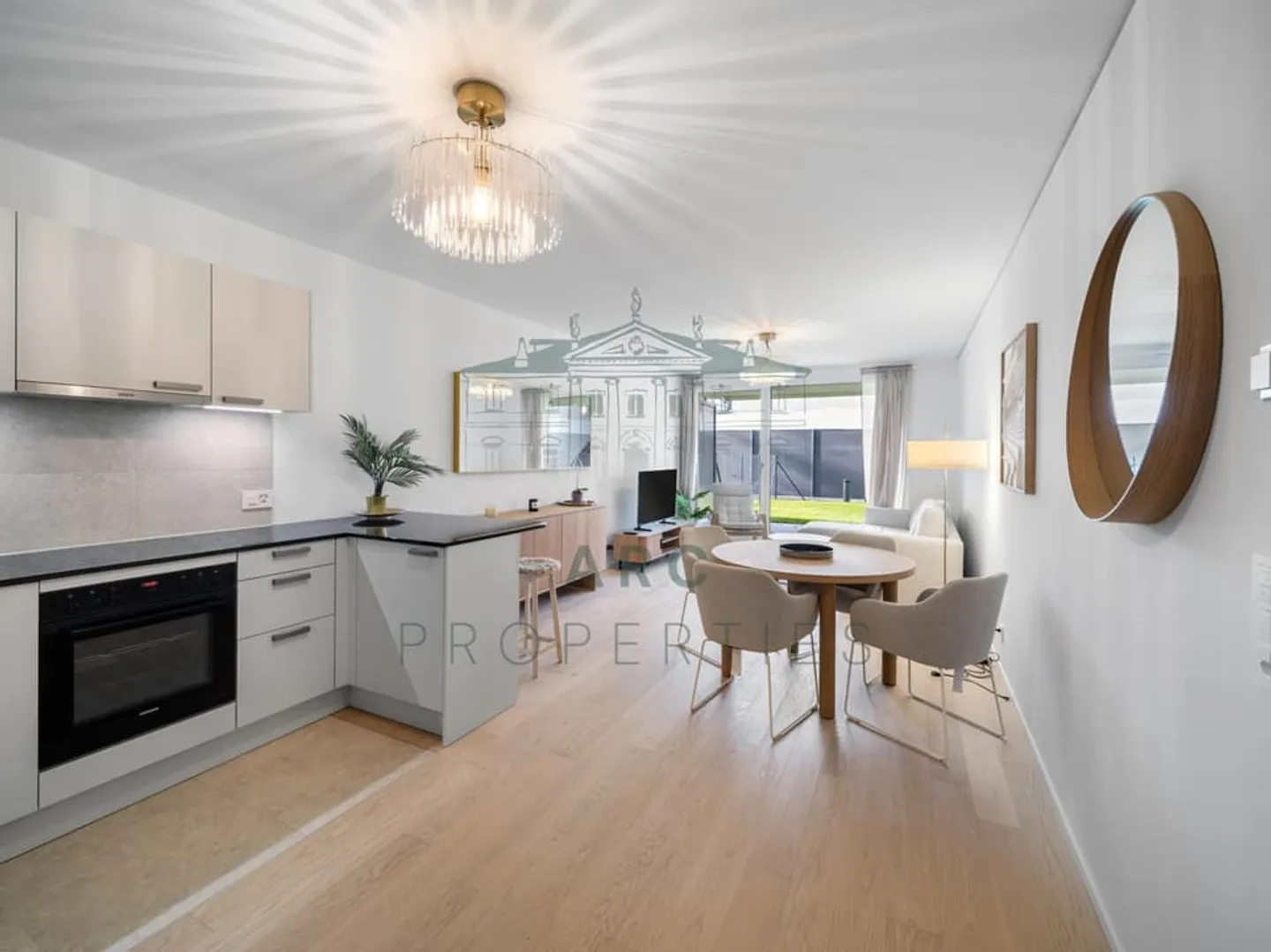 ANIÈRES - MÖBLIERTE WOHNUNG MIT GARTEN - Foto 2 von 7