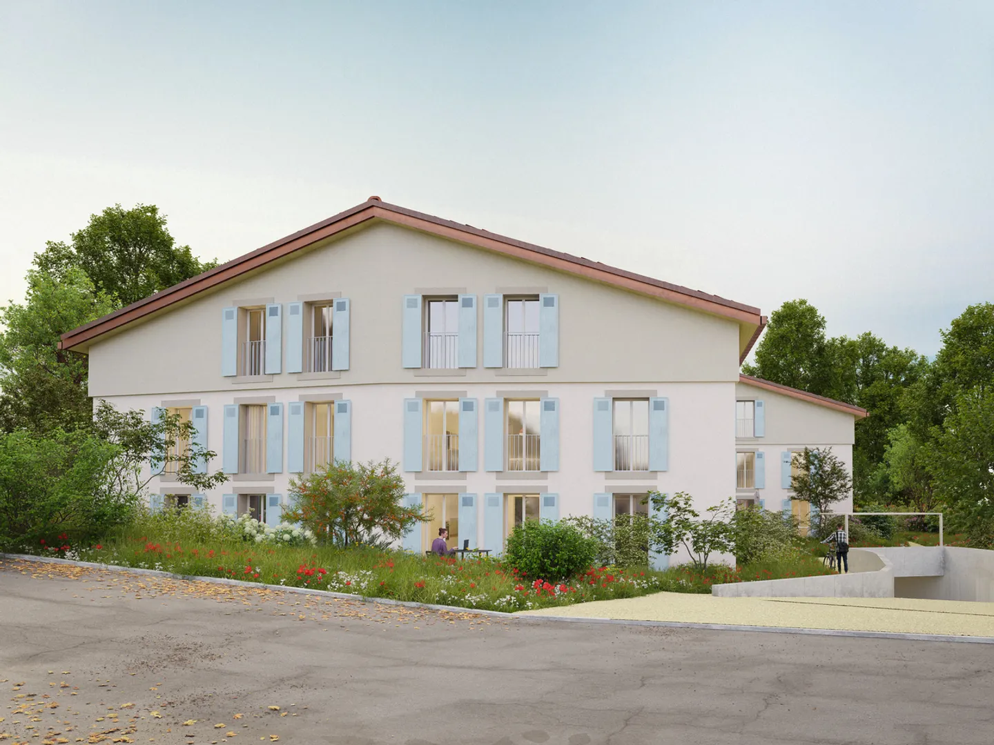 Profitez de ce magnifique appartement de 4,5 pièces dans un environnement paisible - Photo 1 sur 5