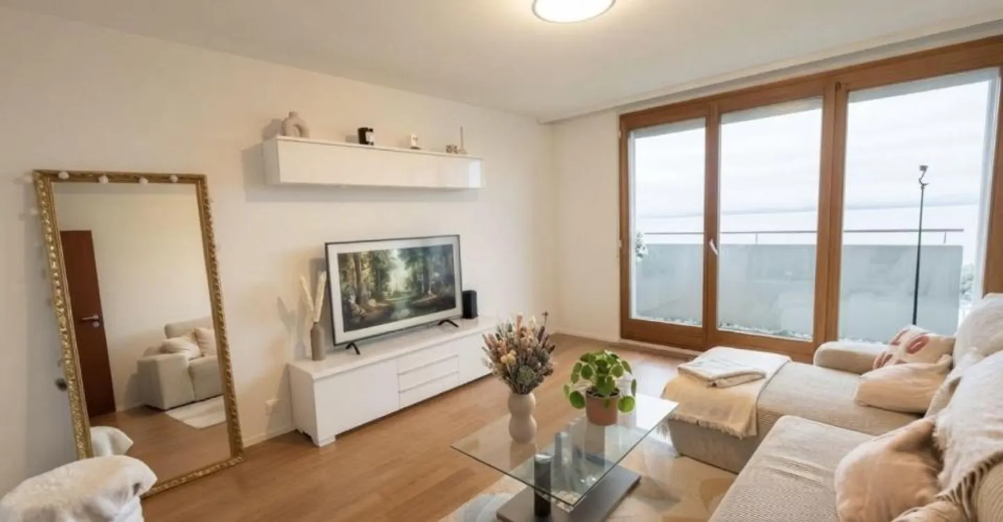 PANORAMIC VIEW OF THE LAKE - BRIGHT 2.5 ROOMS ON THE 13TH FLOOR - Photo 1 of 5