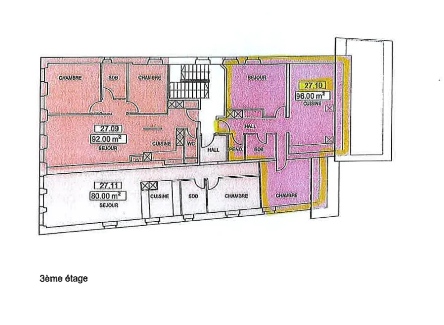 Charmante 2,5-Zimmer-Wohnung im Herzen von Romont - Foto 6 von 8