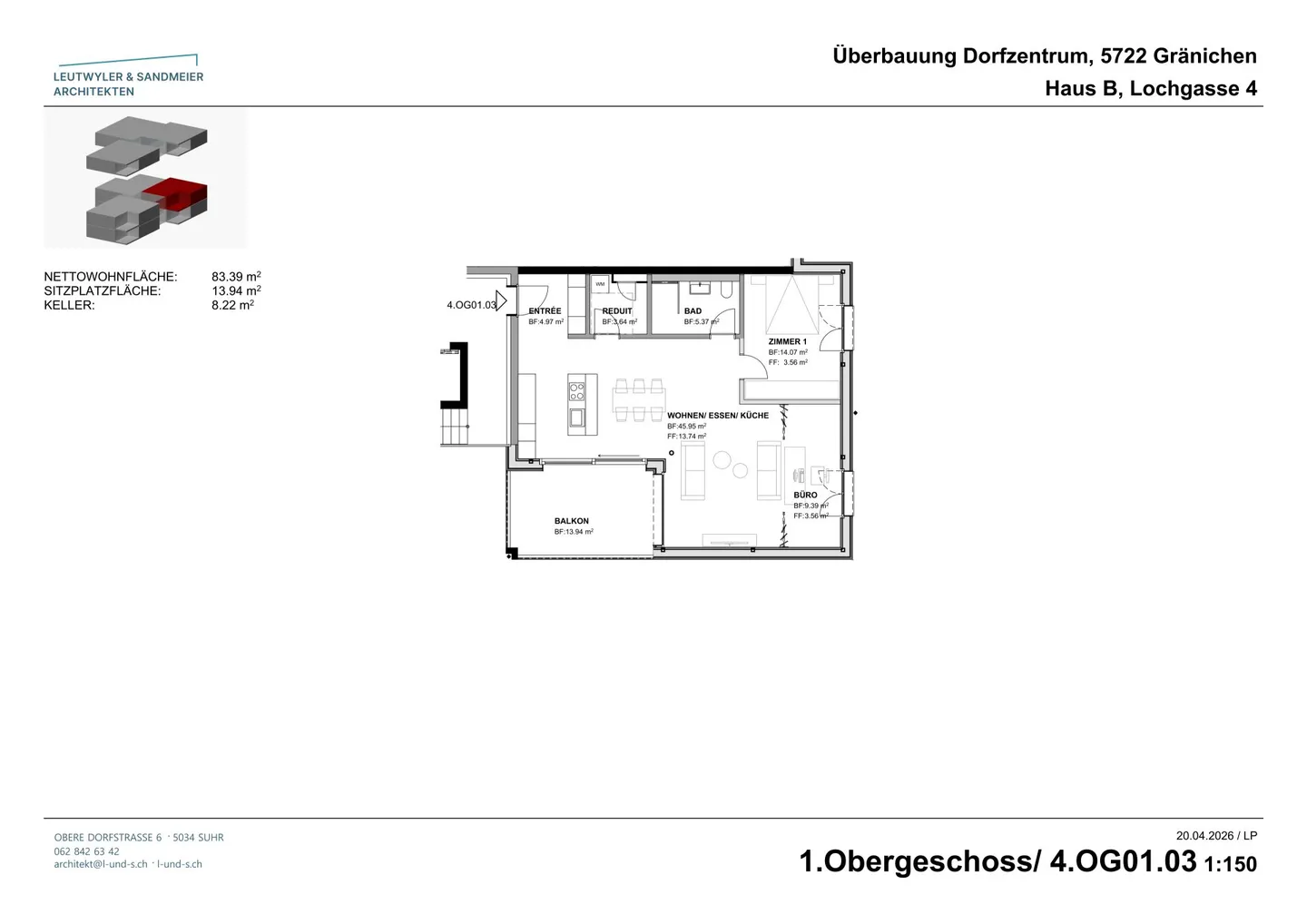 Nel cuore di Gränichen Appartamenti di nuova costruzione di 2.5 locali - Foto 12 di 15