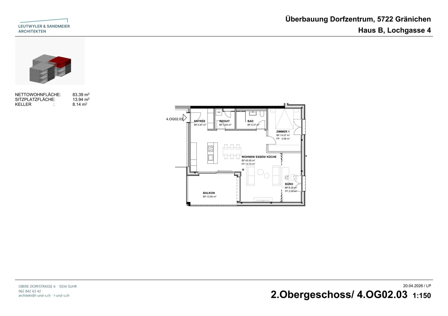 Nel cuore di Gränichen Appartamenti di nuova costruzione di 2.5 locali - Foto 13 di 15