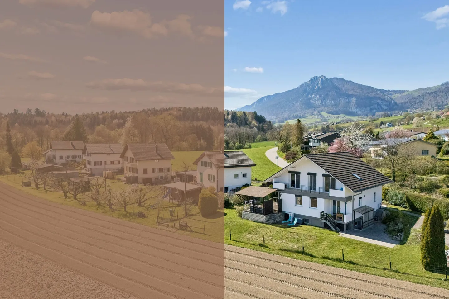 Freistehendes Einfamilienhaus mit Alpenblick - Foto 1 von 14