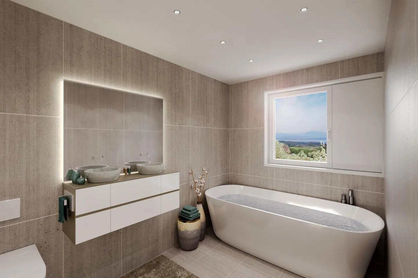 Bald in Le Vaud schöne Promotion von zwei Doppelhaushälften - Foto 4 von 6